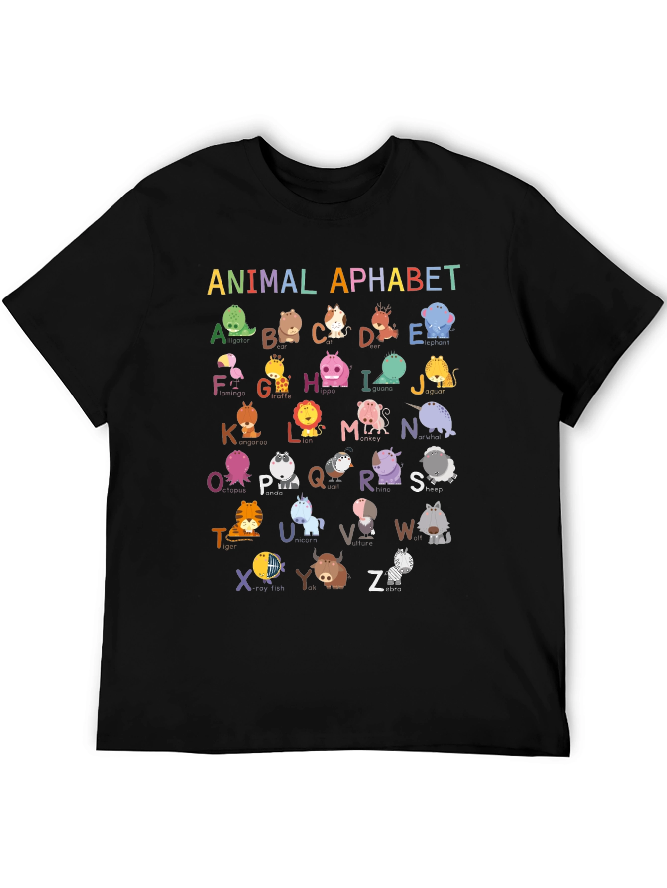 Animal Alphabet T-Shirt: Educational & Fun