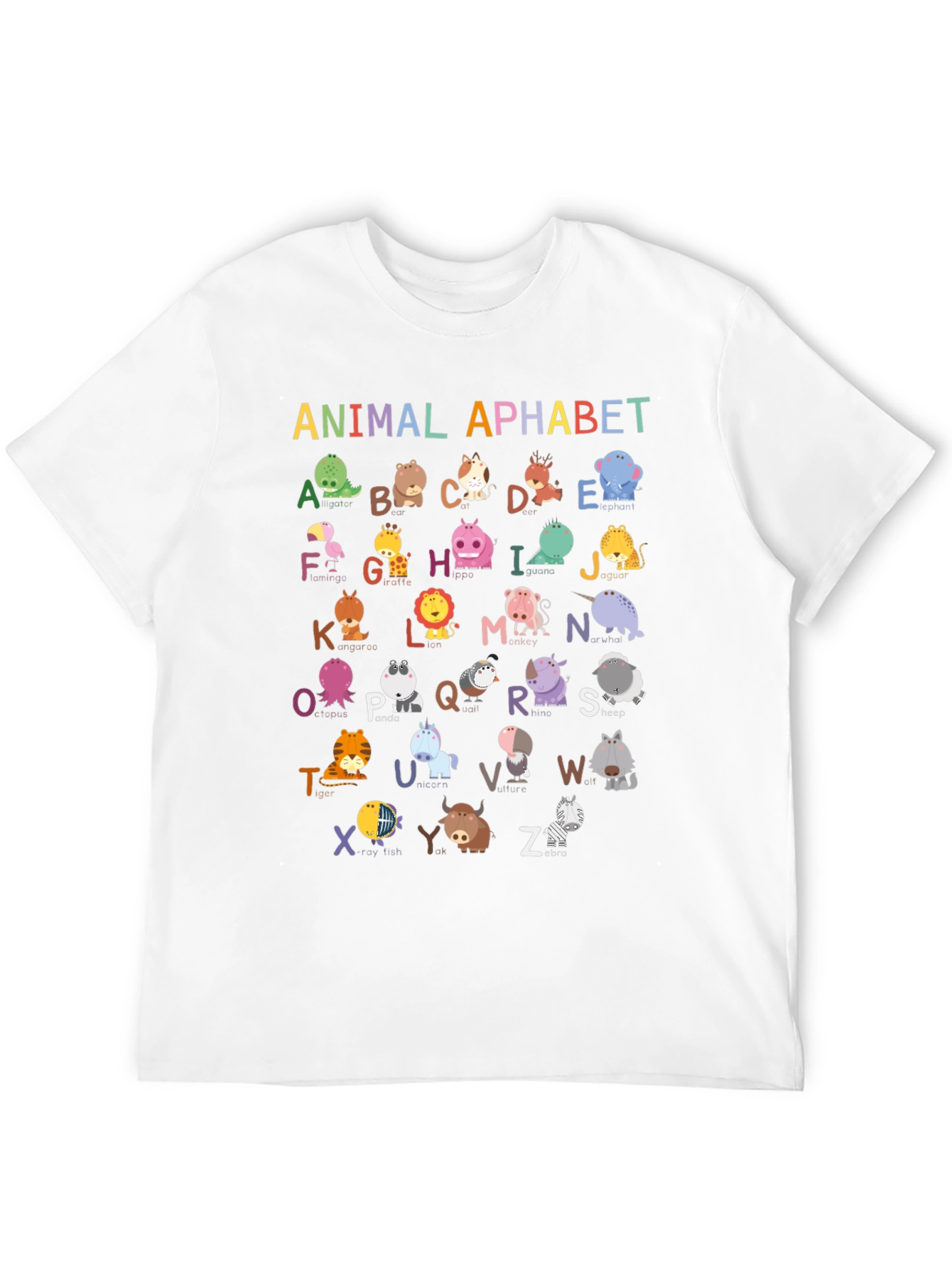 Animal Alphabet T-Shirt: Educational & Fun