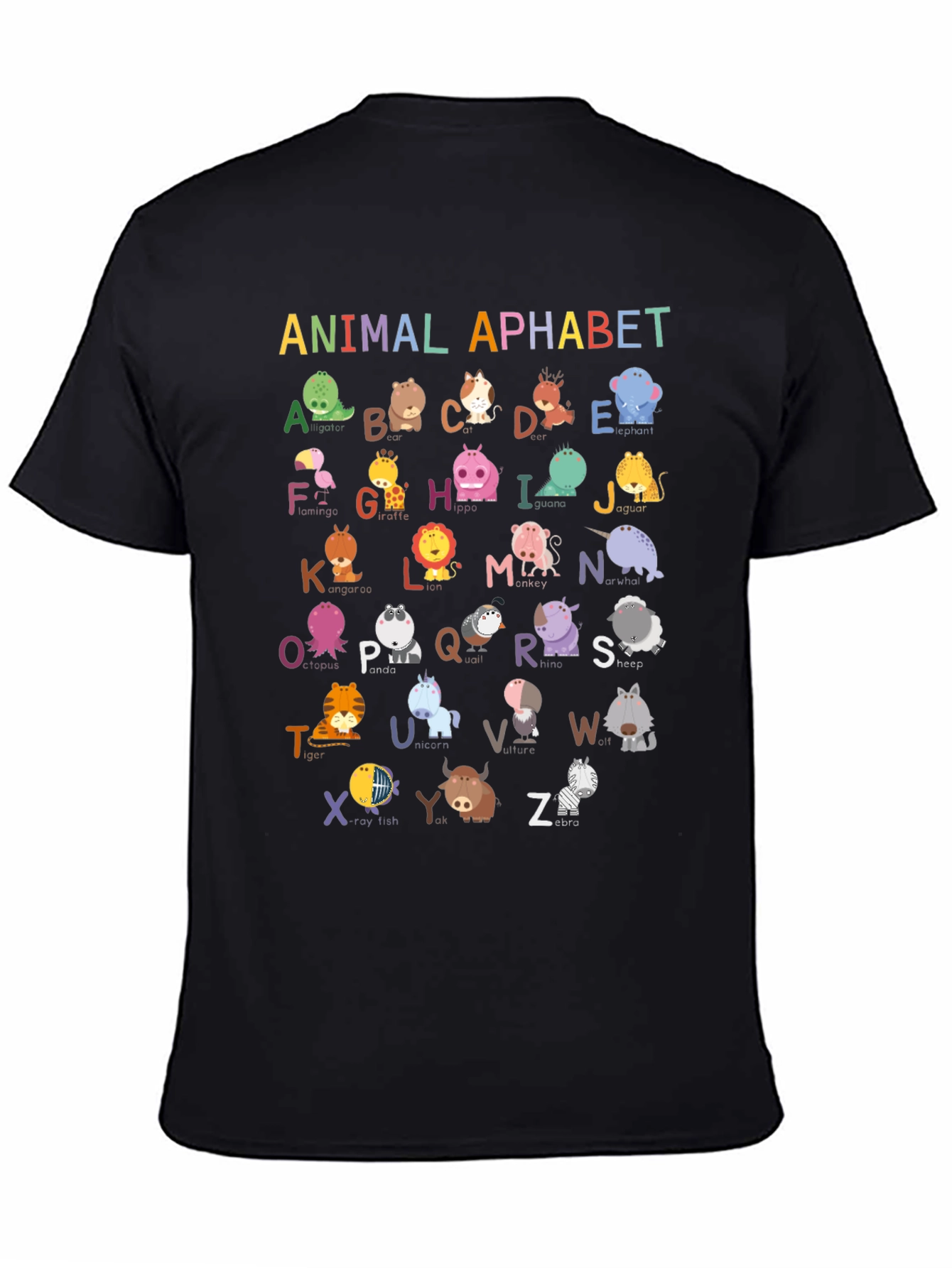Animal Alphabet T-Shirt: Educational & Fun