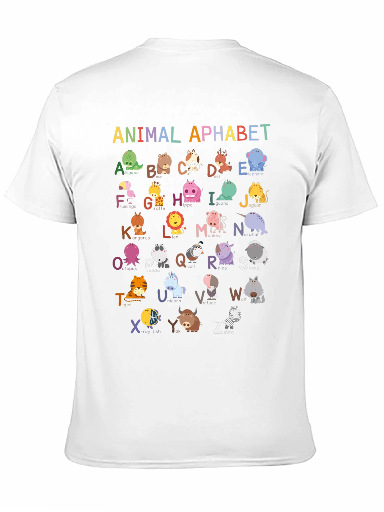 Animal Alphabet T-Shirt: Educational & Fun