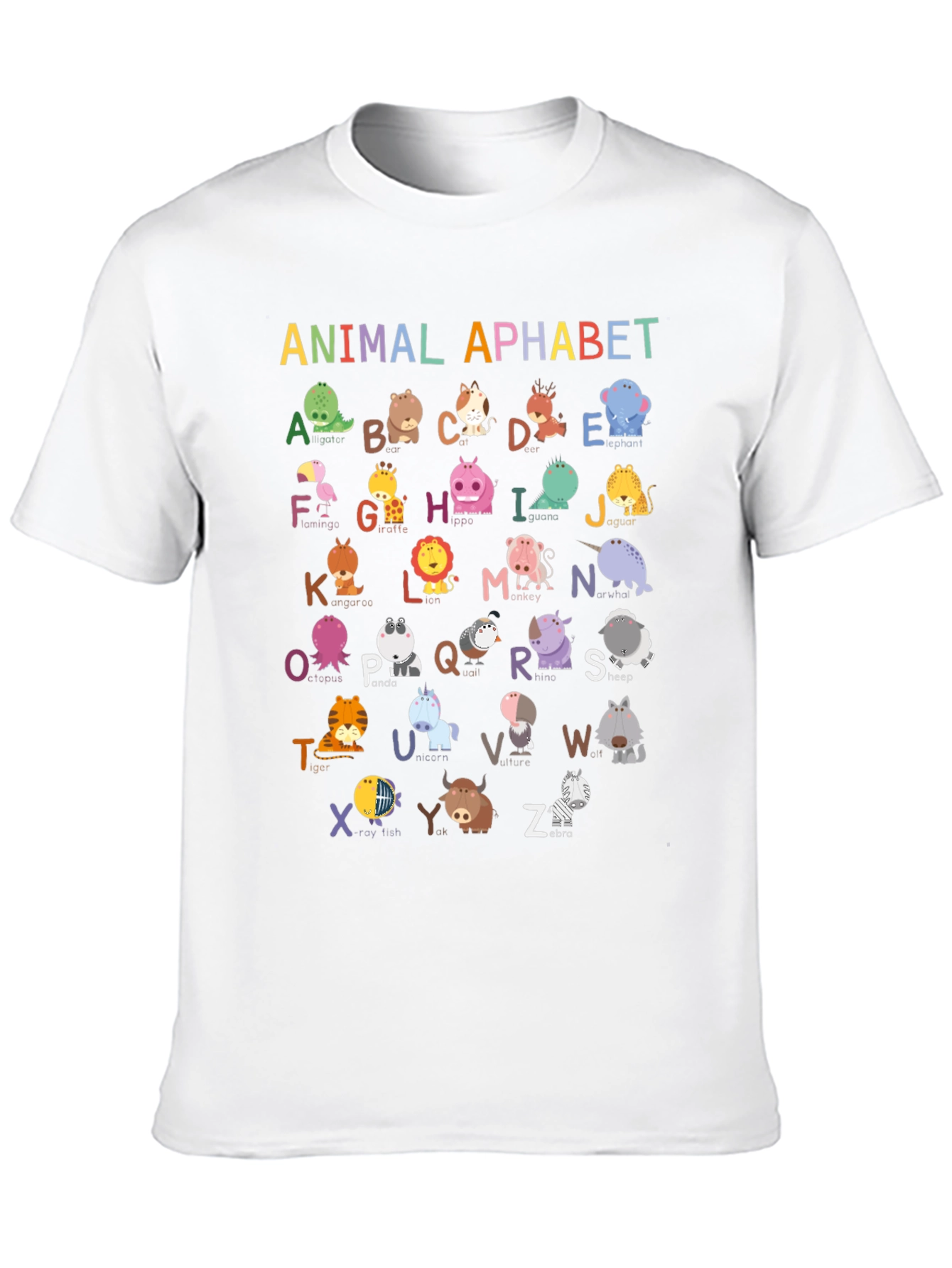 Animal Alphabet T-Shirt: Educational & Fun