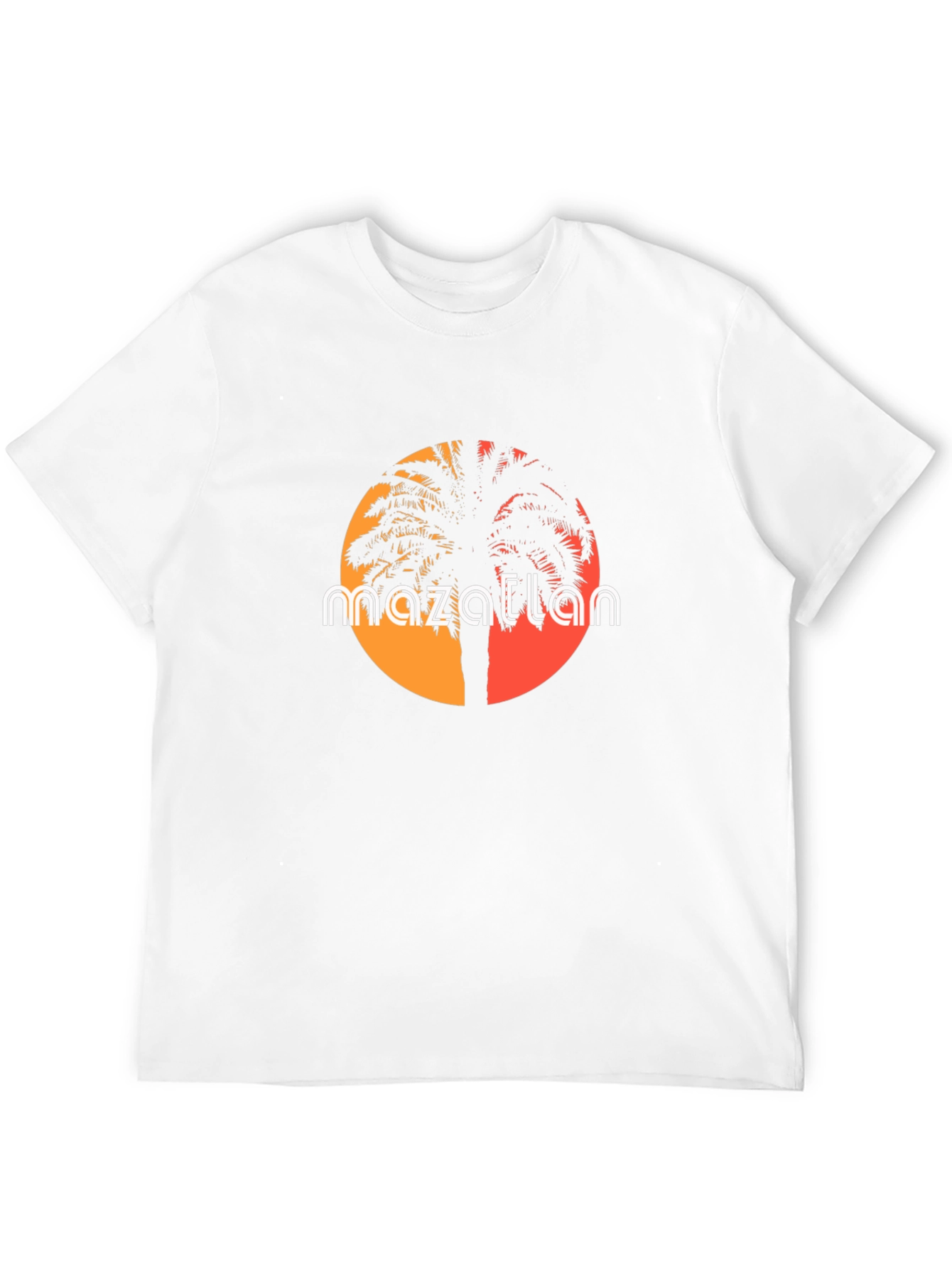 Mazatlan Palm Tree Sunset T-Shirt - Tropical Vibes