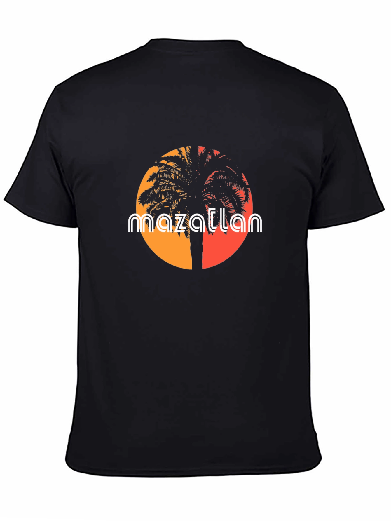 Mazatlan Palm Tree Sunset T-Shirt - Tropical Vibes