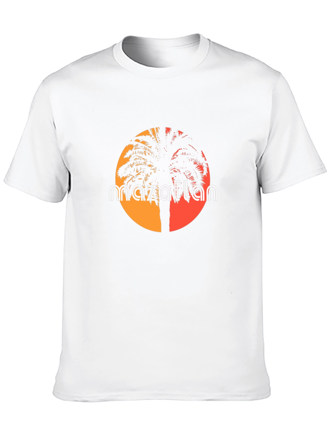 Mazatlan Palm Tree Sunset T-Shirt - Tropical Vibes