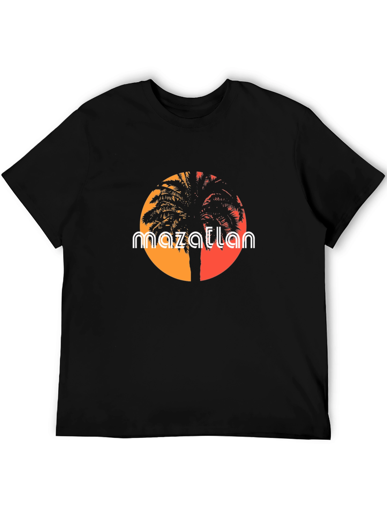 Mazatlan Palm Tree Sunset T-Shirt - Tropical Vibes