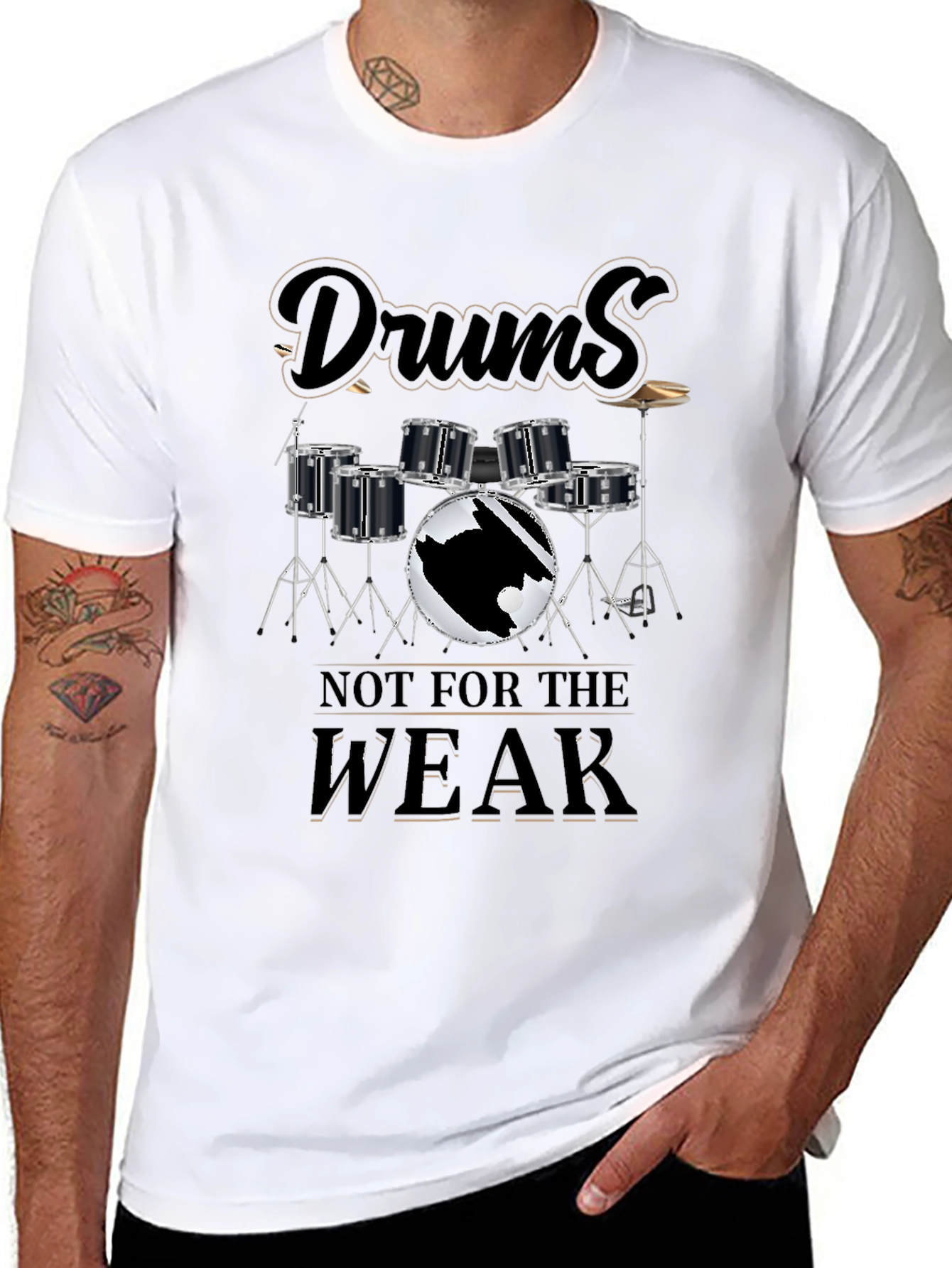 Drums Not For The WEAK Graphic T-Shirt