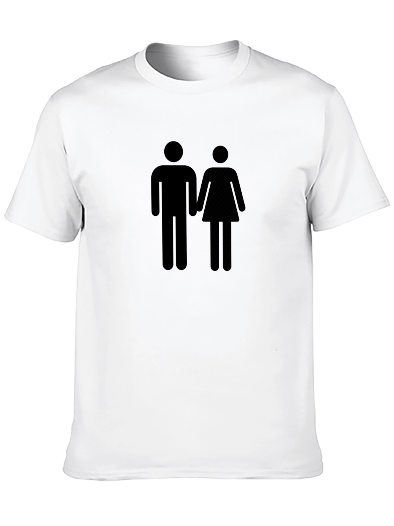 Couple Symbol Black T-Shirt - Unisex Style