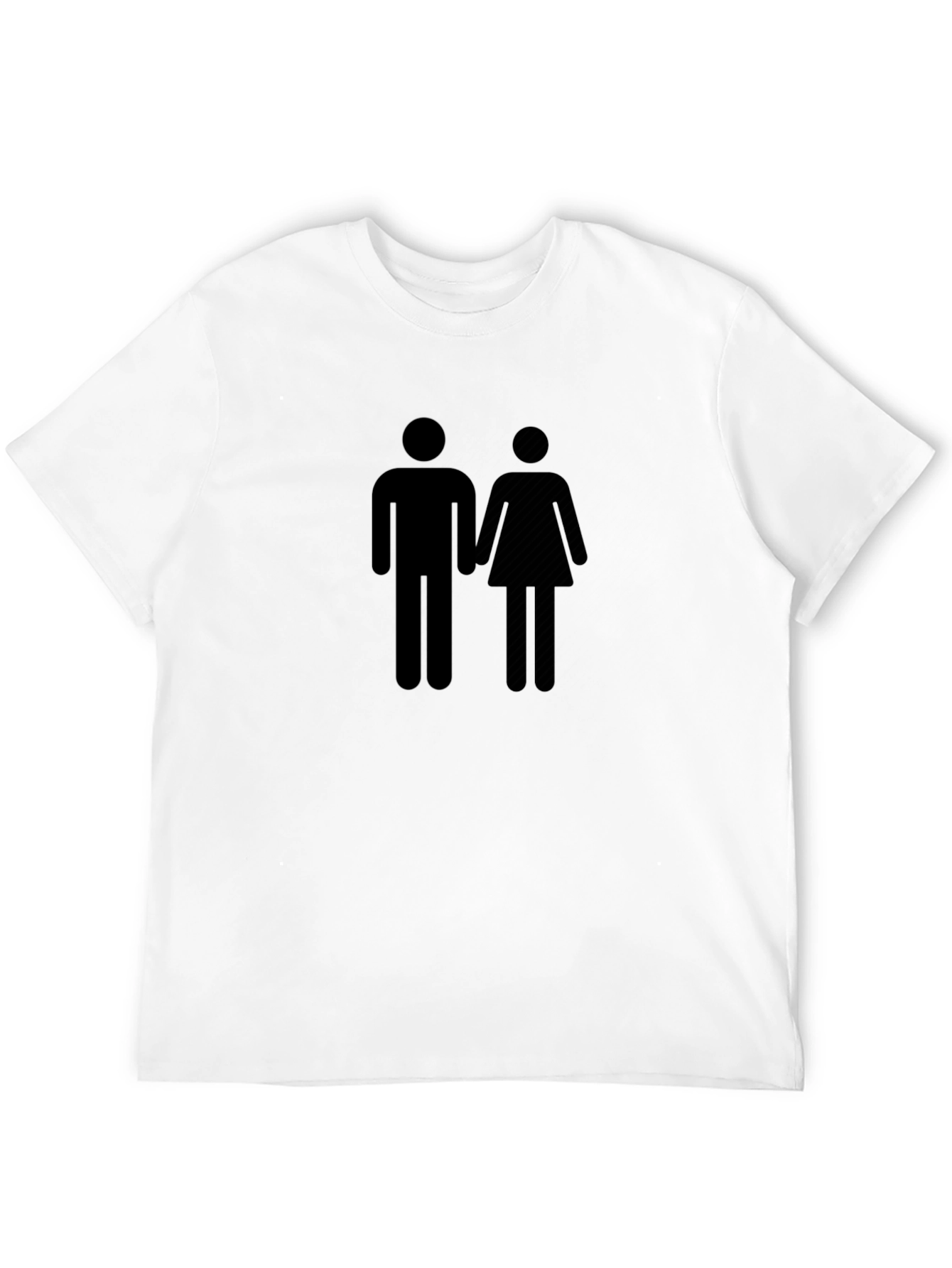 Couple Symbol Black T-Shirt - Unisex Style