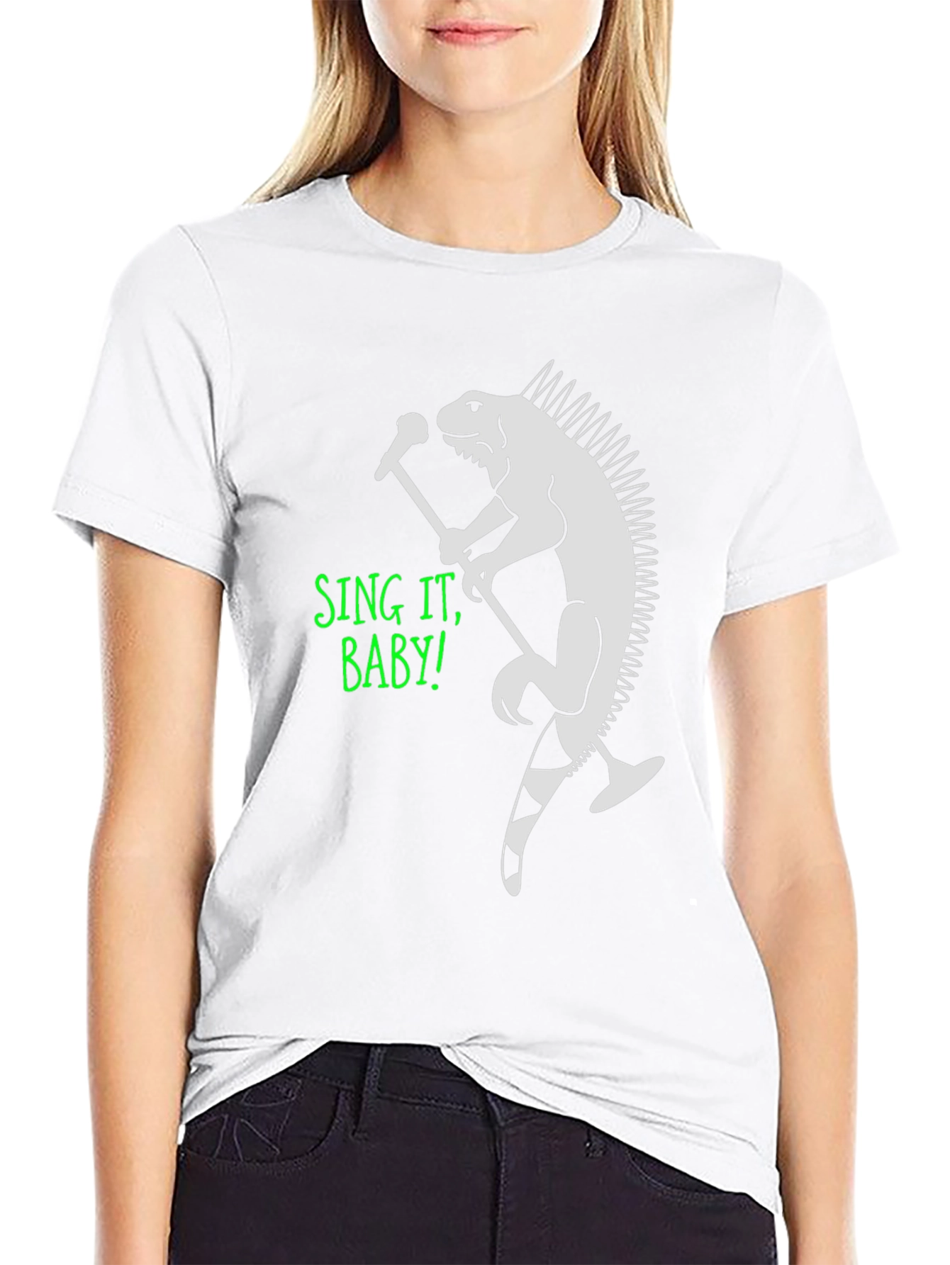 Sing It Baby! Lizard Rocker Tee
