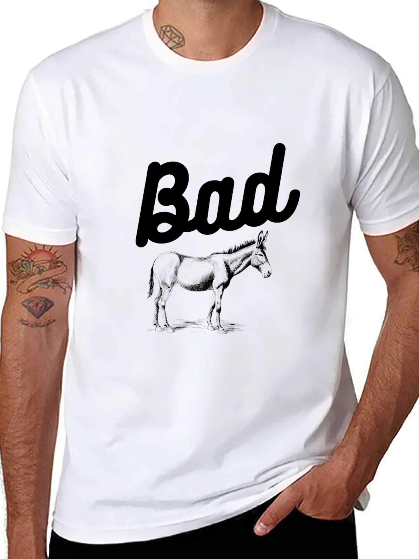 Bad Donkey Graphic T-Shirt - Black