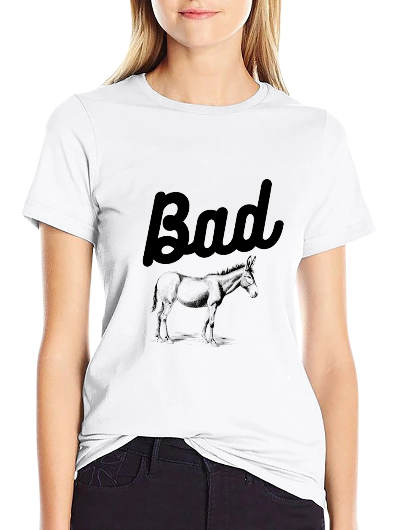 Bad Donkey Graphic T-Shirt - Black