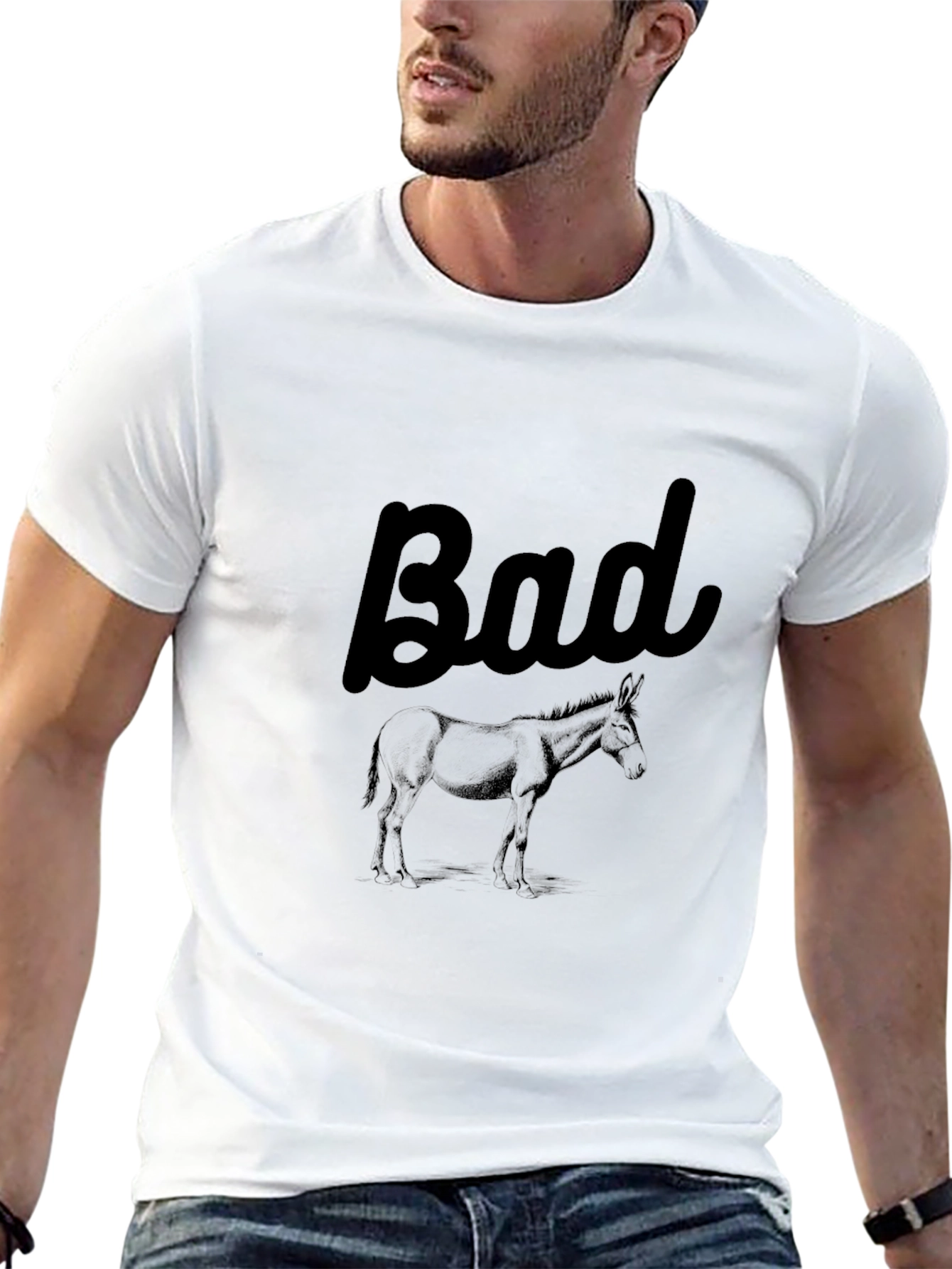Bad Donkey Graphic T-Shirt - Black