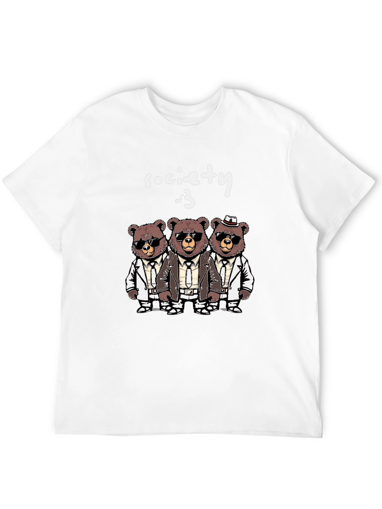 Society of 3 Bears T-Shirt - Trendy & Unique!