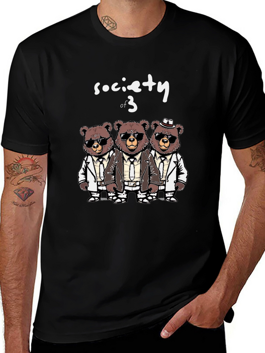 Society of 3 Bears T-Shirt - Trendy & Unique!