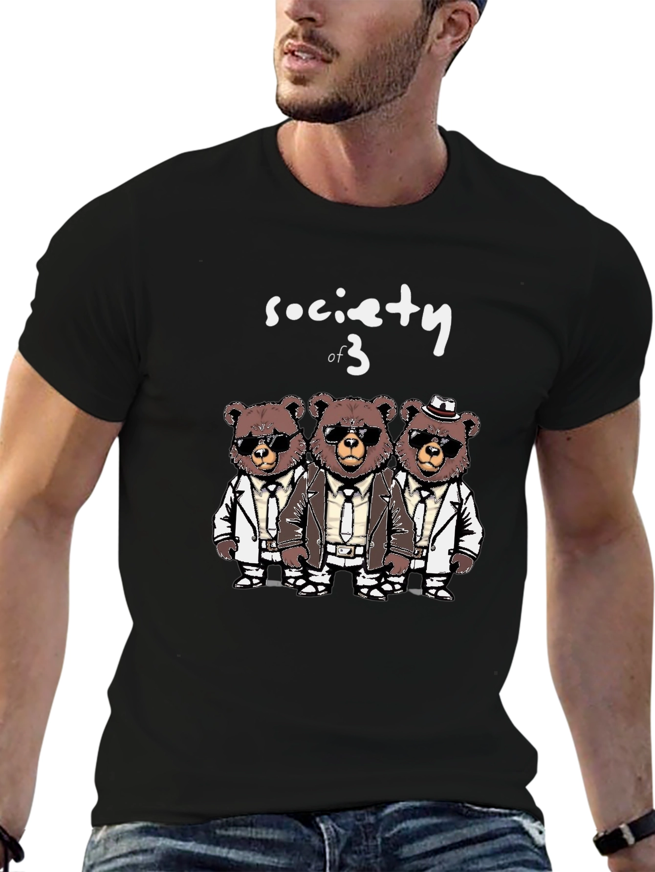 Society of 3 Bears T-Shirt - Trendy & Unique!