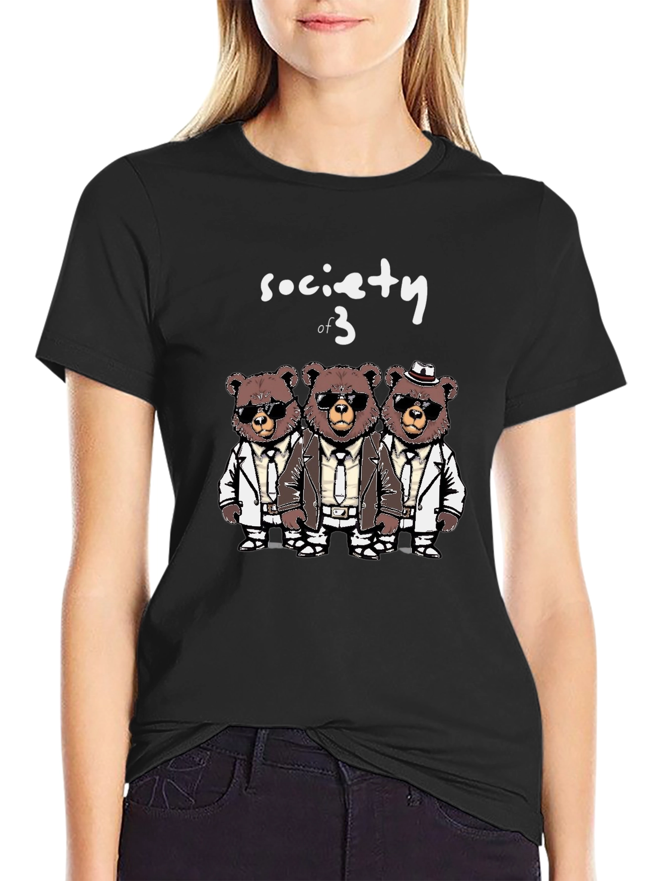 Society of 3 Bears T-Shirt - Trendy & Unique!
