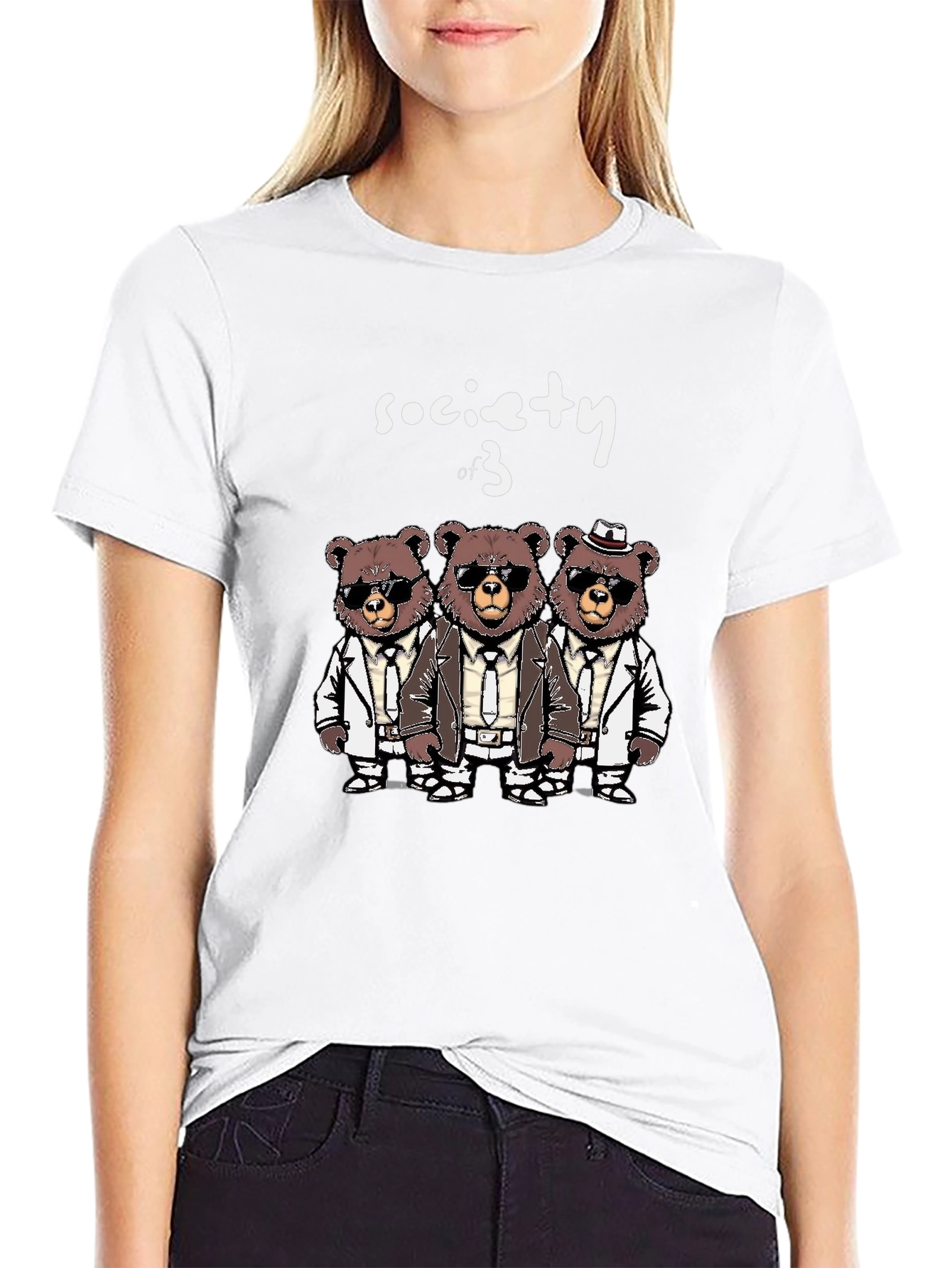 Society of 3 Bears T-Shirt - Trendy & Unique!