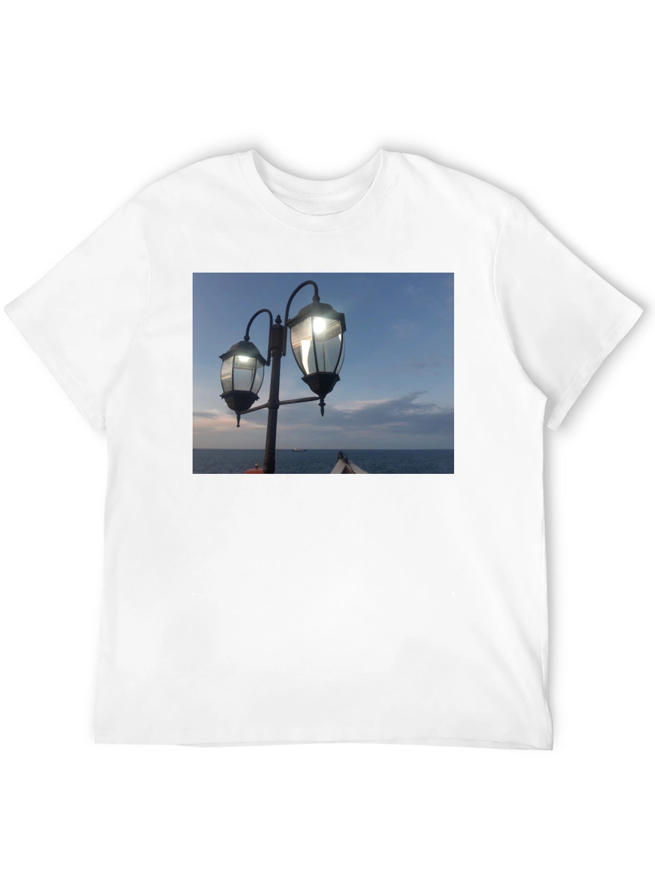 Nautical Lights Graphic Black T-Shirt