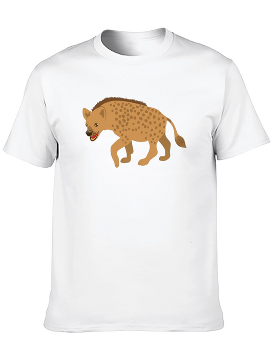 Hyena Graphic Tee - Black Cotton Shirt
