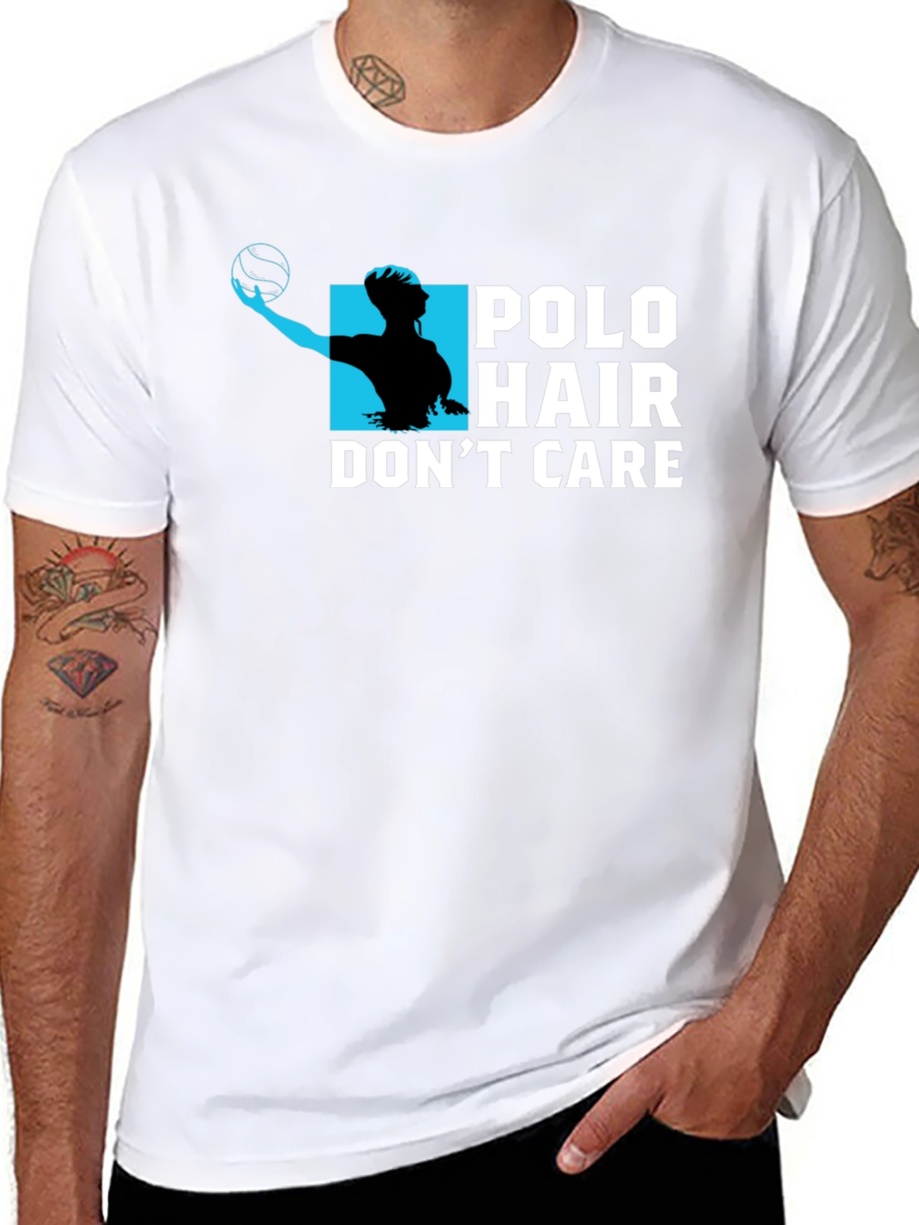 Polo Hair Dont Care Graphic T-Shirt