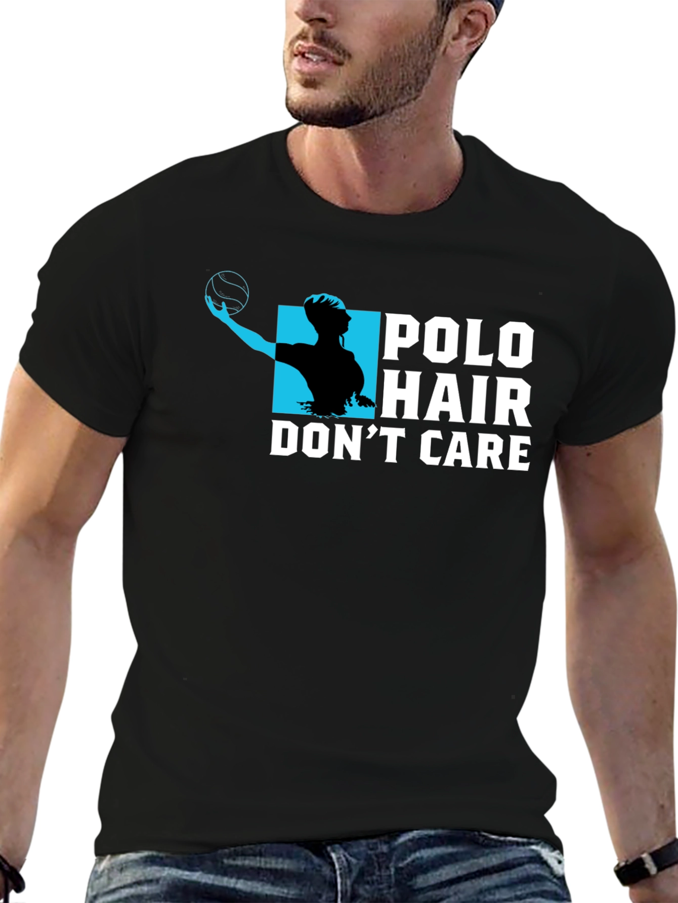 Polo Hair Dont Care Graphic T-Shirt