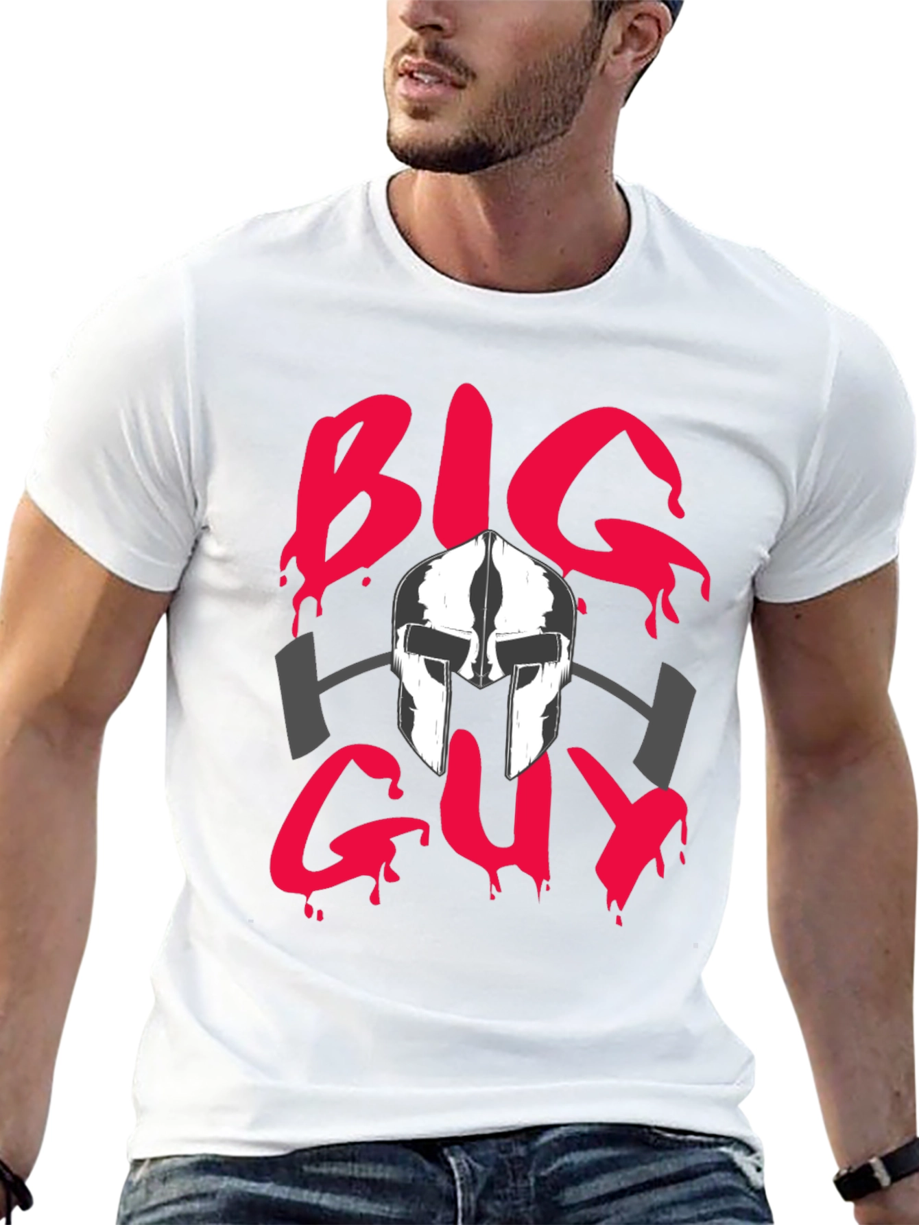 Big Guy T-Shirt - Spartan Gym Design