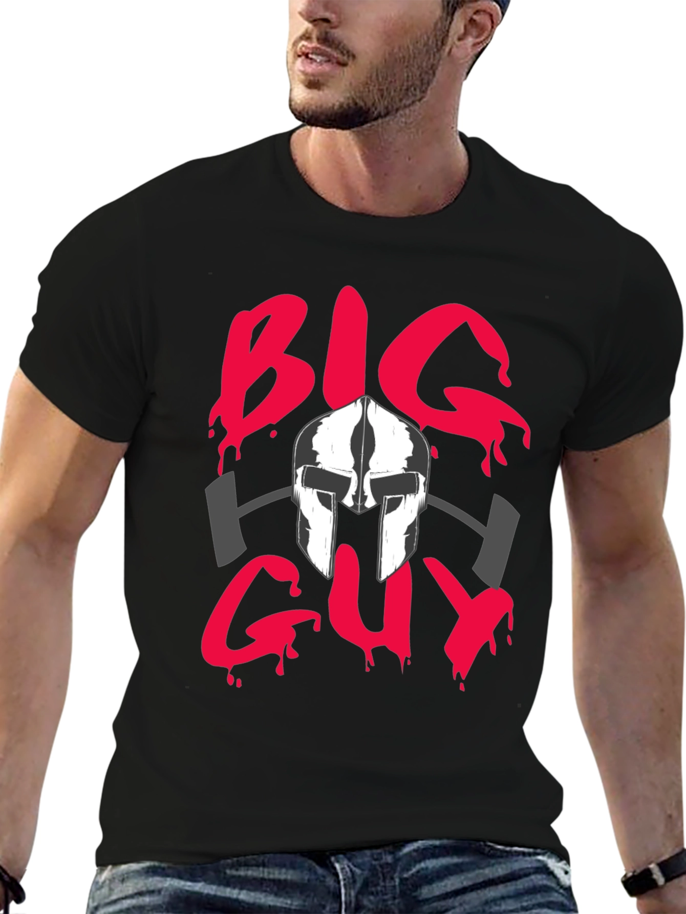 Big Guy T-Shirt - Spartan Gym Design