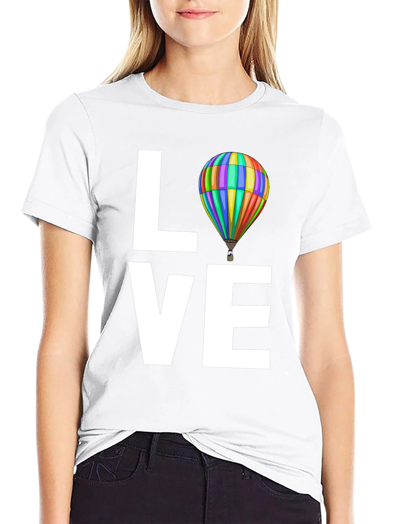 Love Hot Air Balloon Graphic Tee