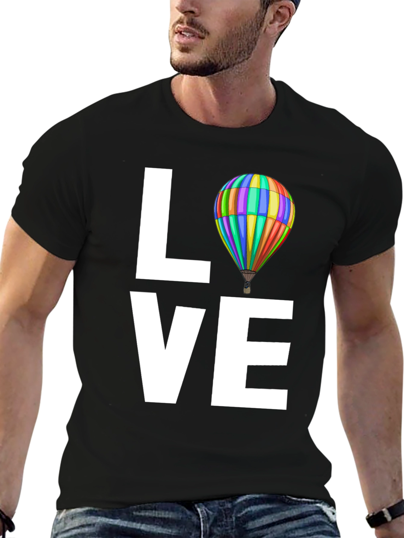 Love Hot Air Balloon Graphic Tee