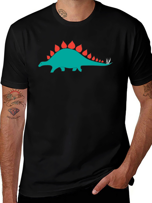 Dino Graphic T-Shirt - Cool Stegosaurus Tee