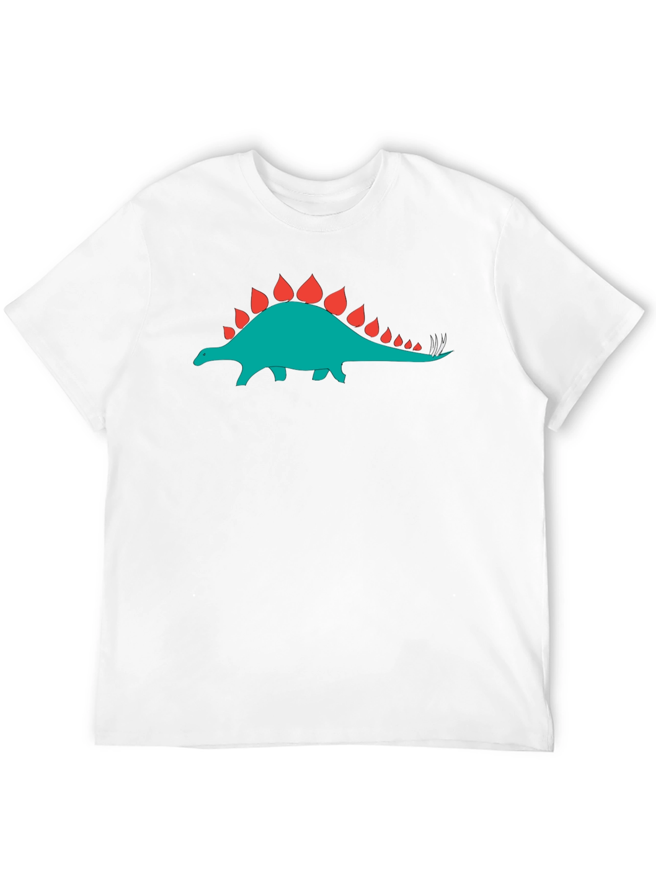Dino Graphic T-Shirt - Cool Stegosaurus Tee