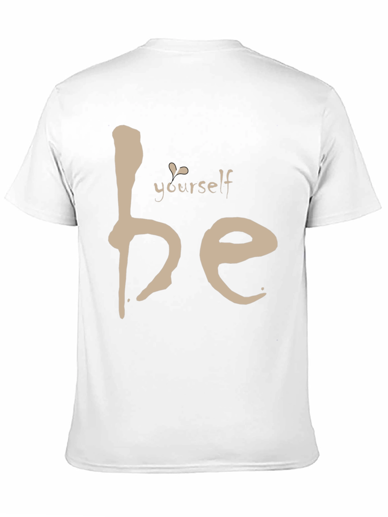 Be Yourself Tee - Motivational Black Graphic T-Shirt