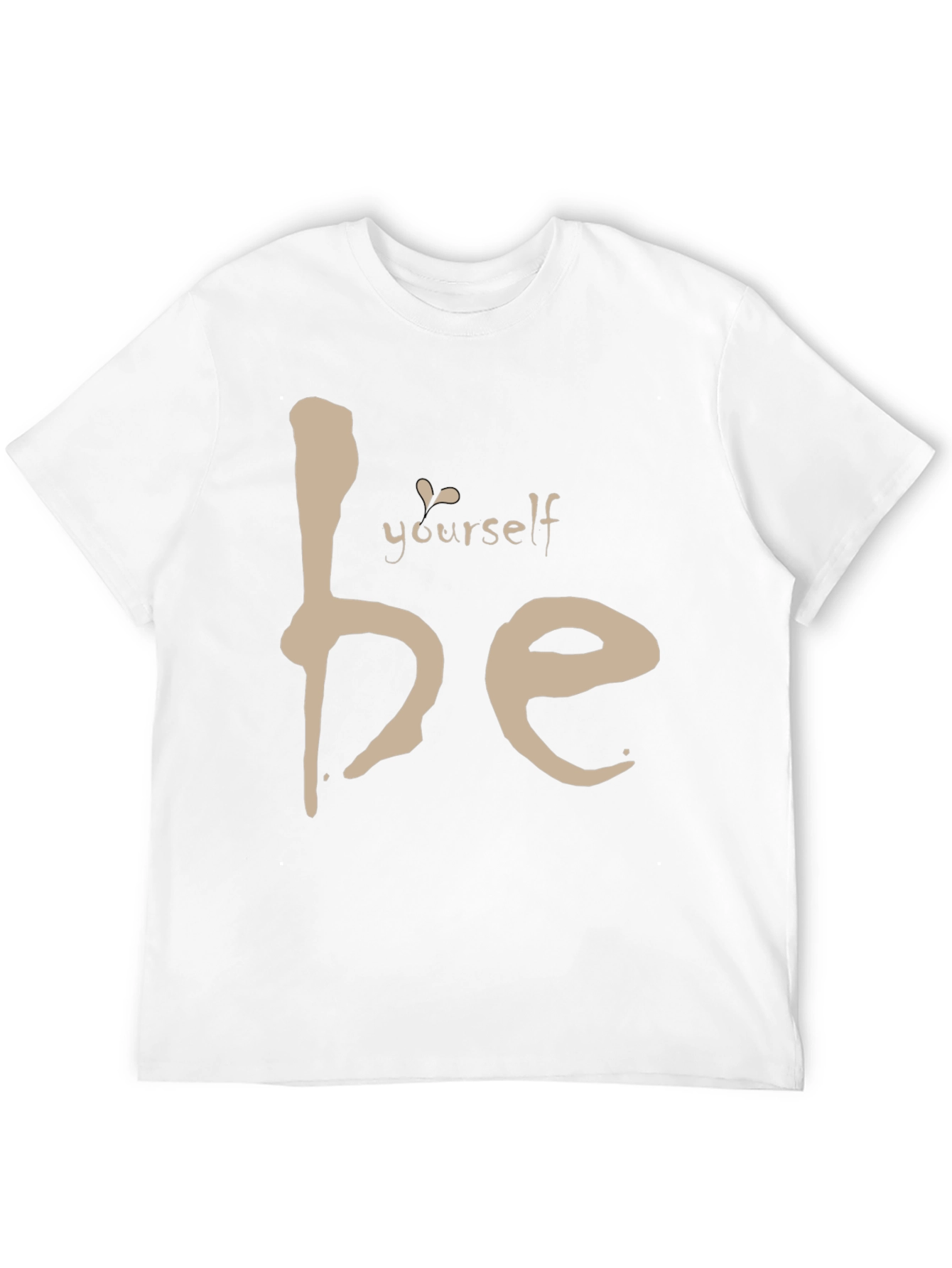 Be Yourself Tee - Motivational Black Graphic T-Shirt