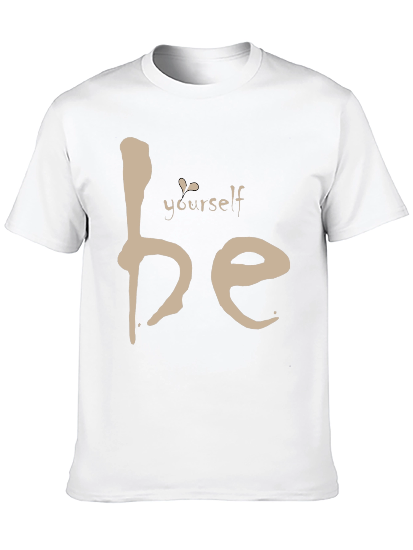 Be Yourself Tee - Motivational Black Graphic T-Shirt