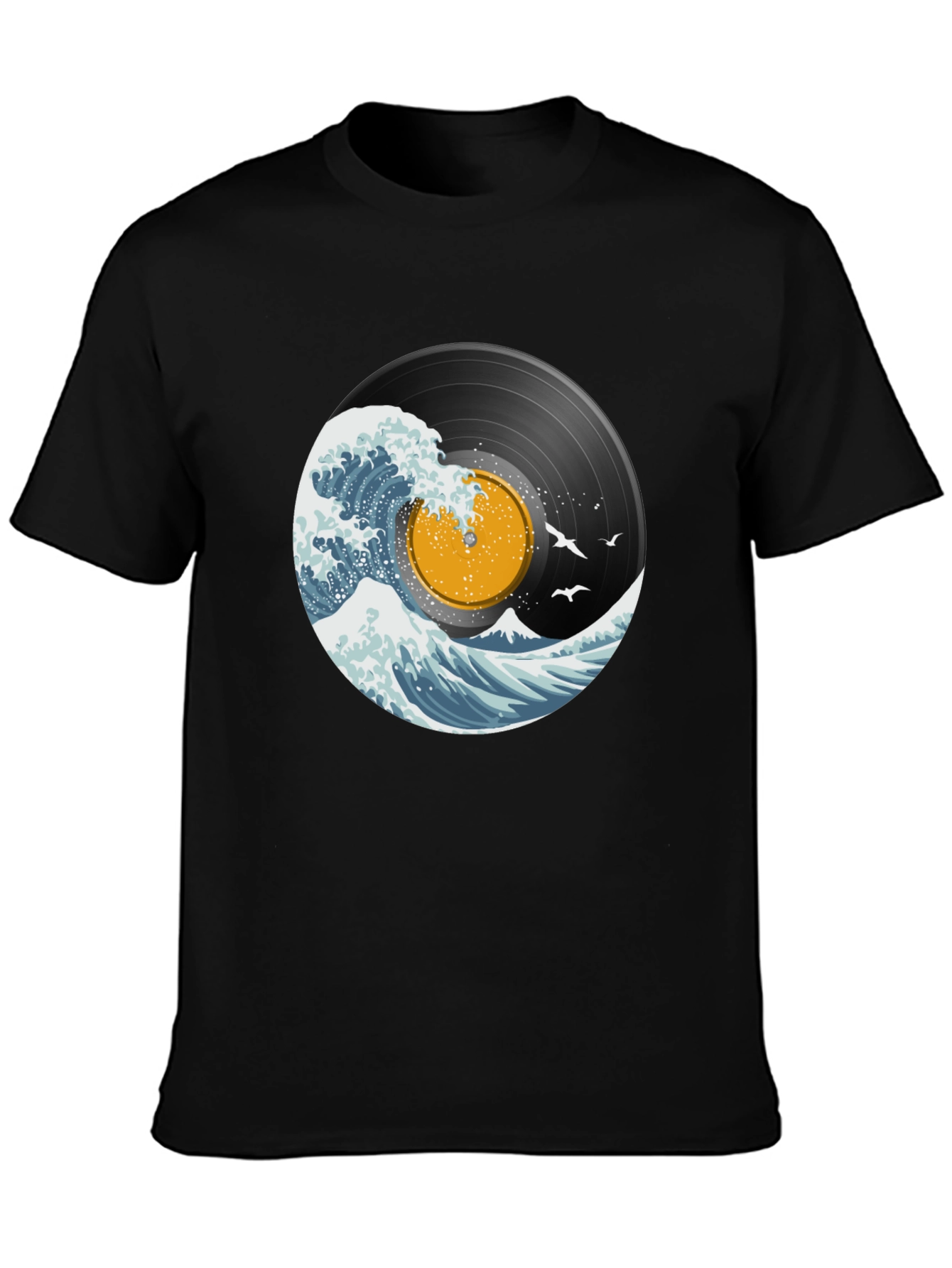 Vinyl Wave Graphic T-Shirt
