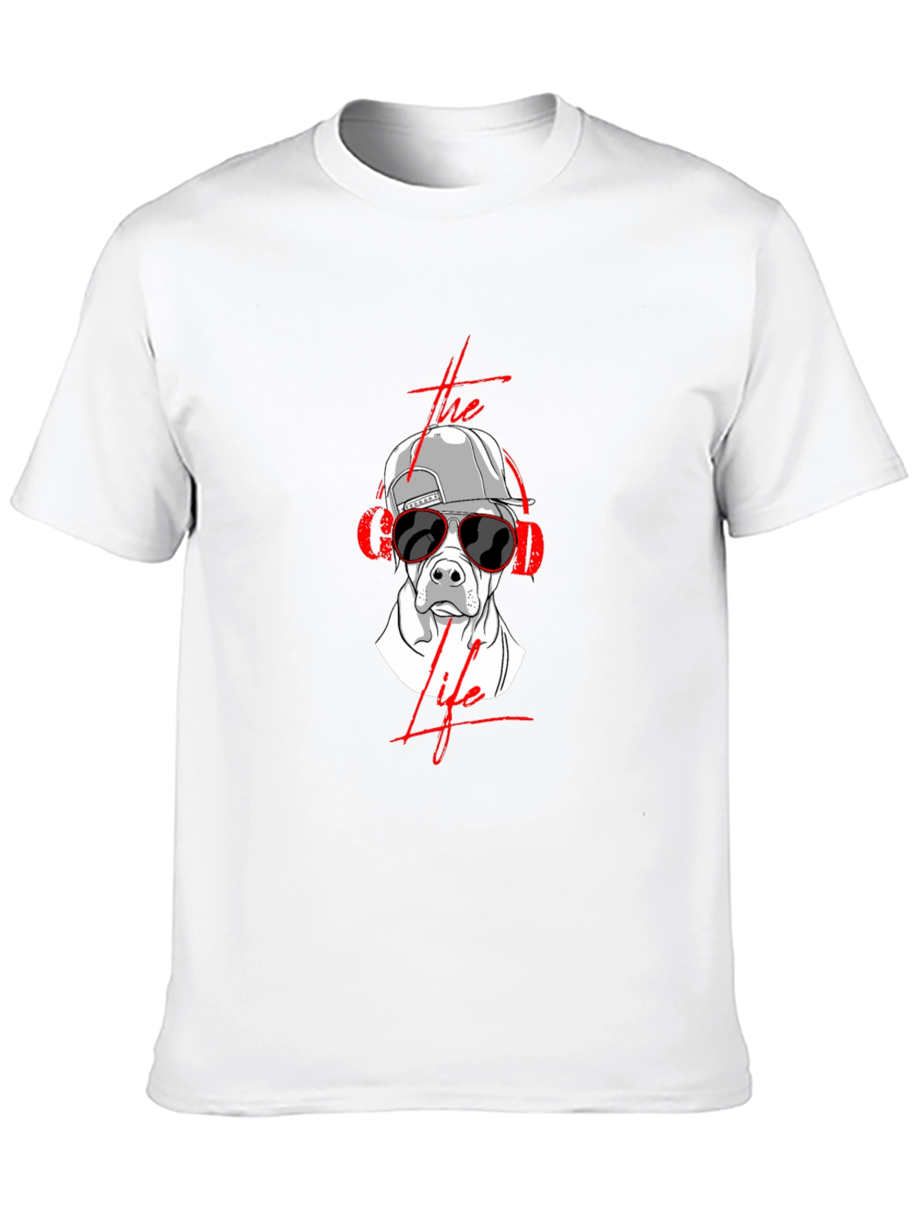 The Good Life Graphic Tee - Dog in Sunglasses