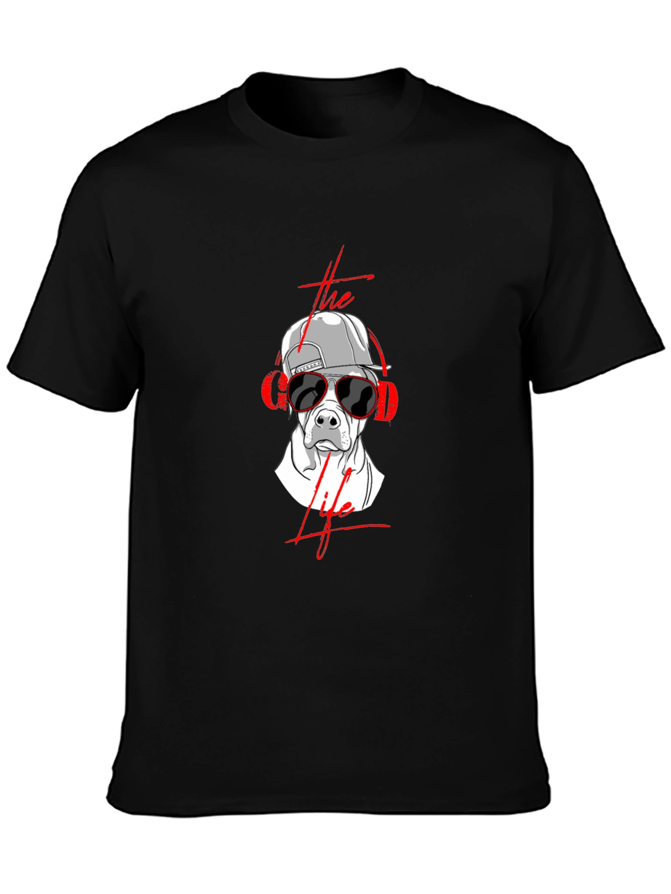 The Good Life Graphic Tee - Dog in Sunglasses