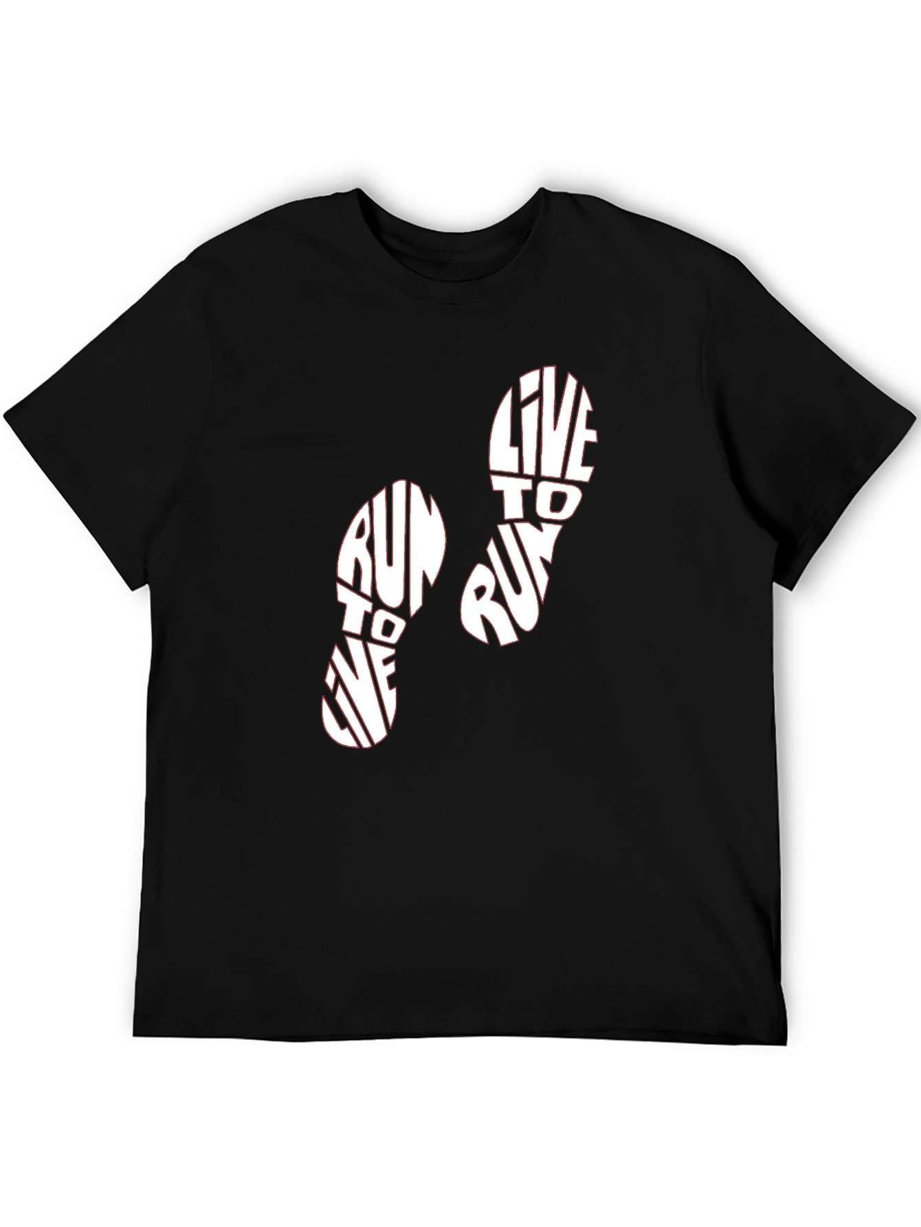 Run to Live Graphic Tee - Black