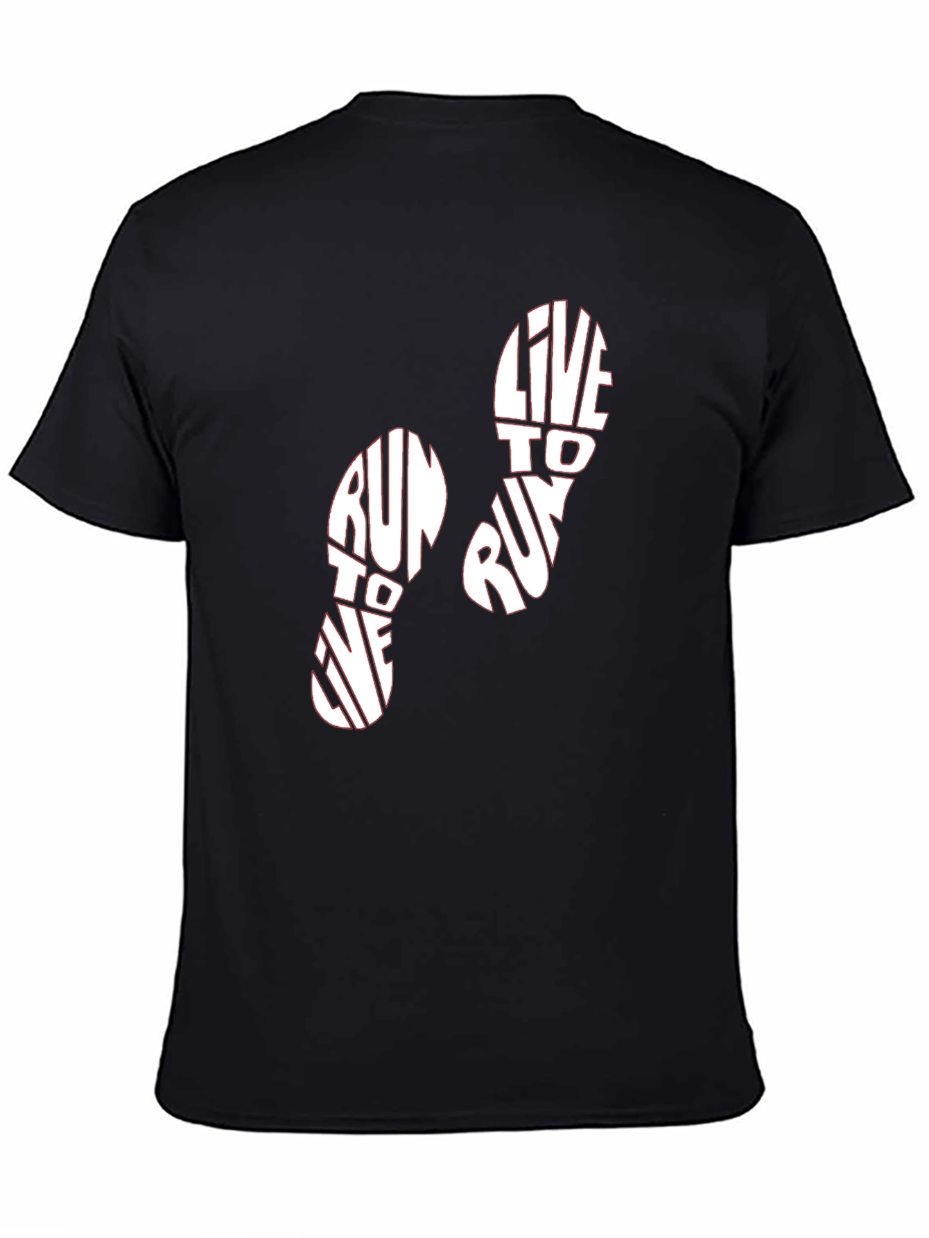 Run to Live Graphic Tee - Black