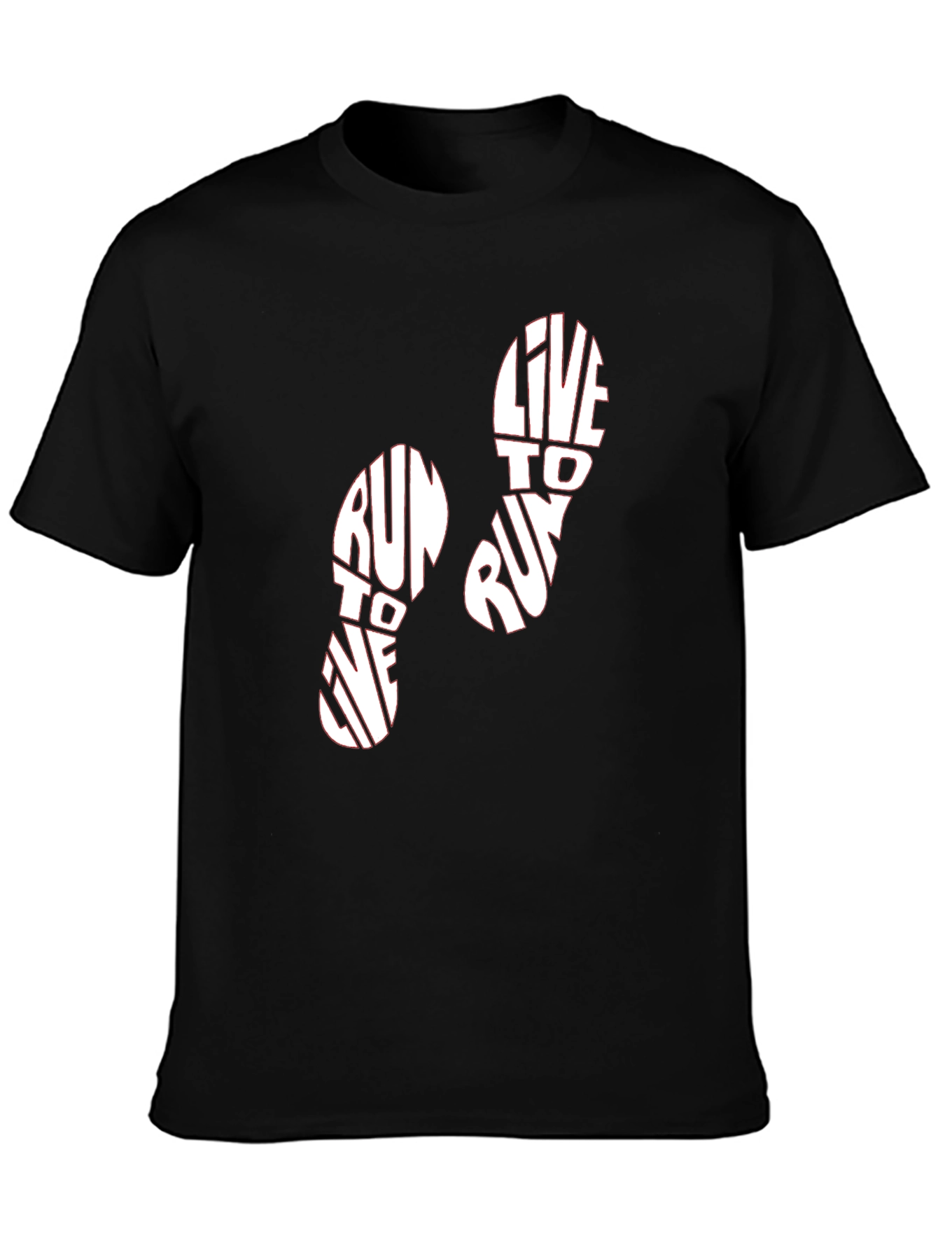 Run to Live Graphic Tee - Black