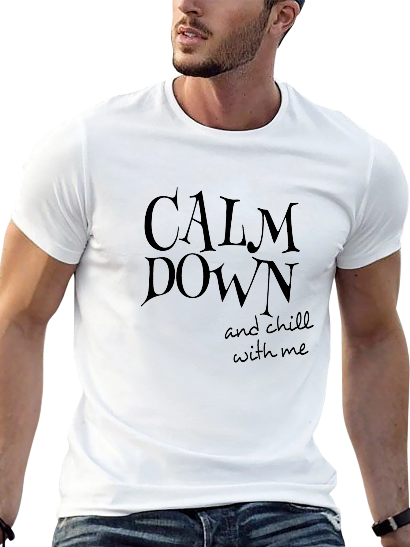 Calm Down & Chill T-Shirt: Relaxed Comfort Tee