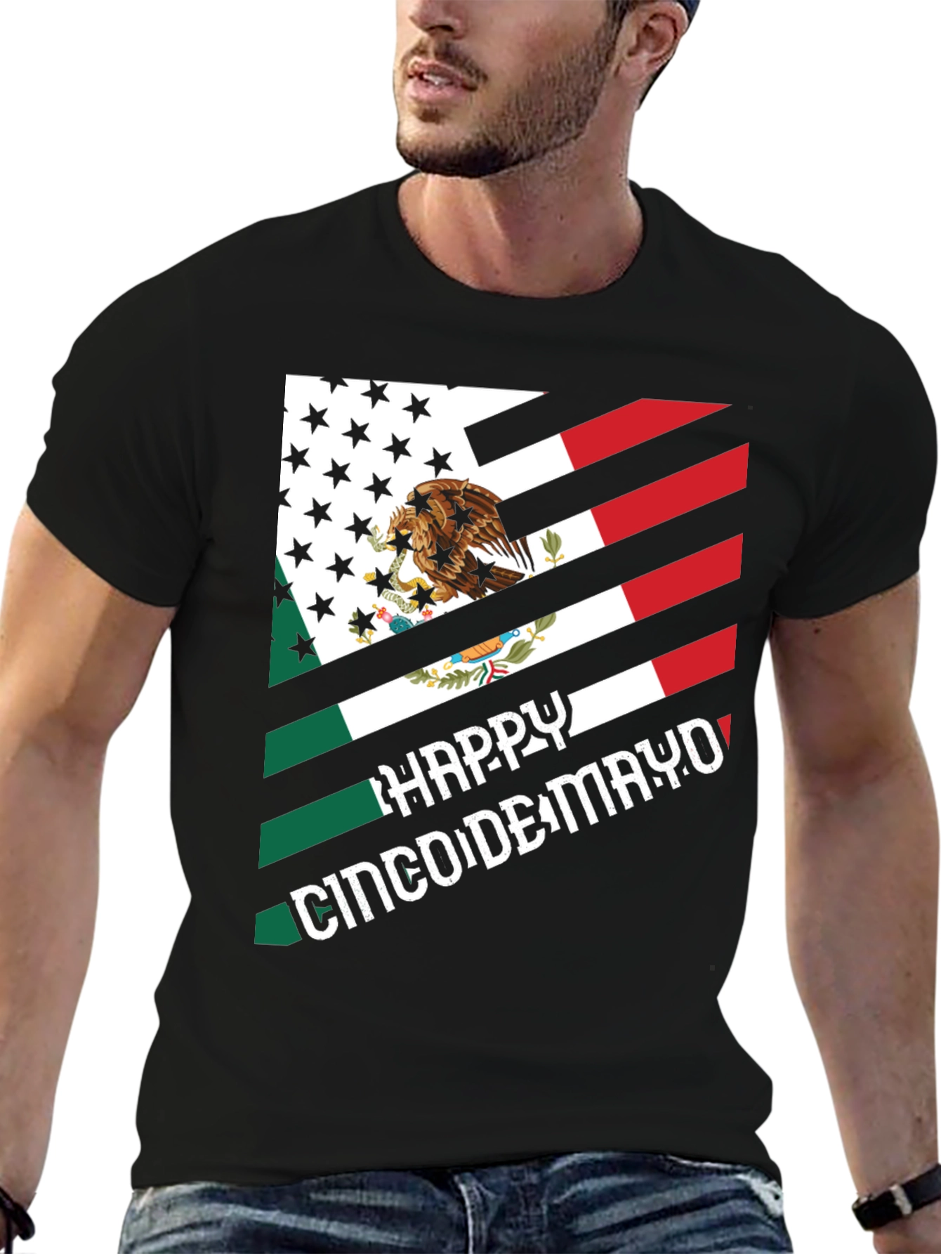 Cinco de Mayo USA-Mexico Flag T-Shirt