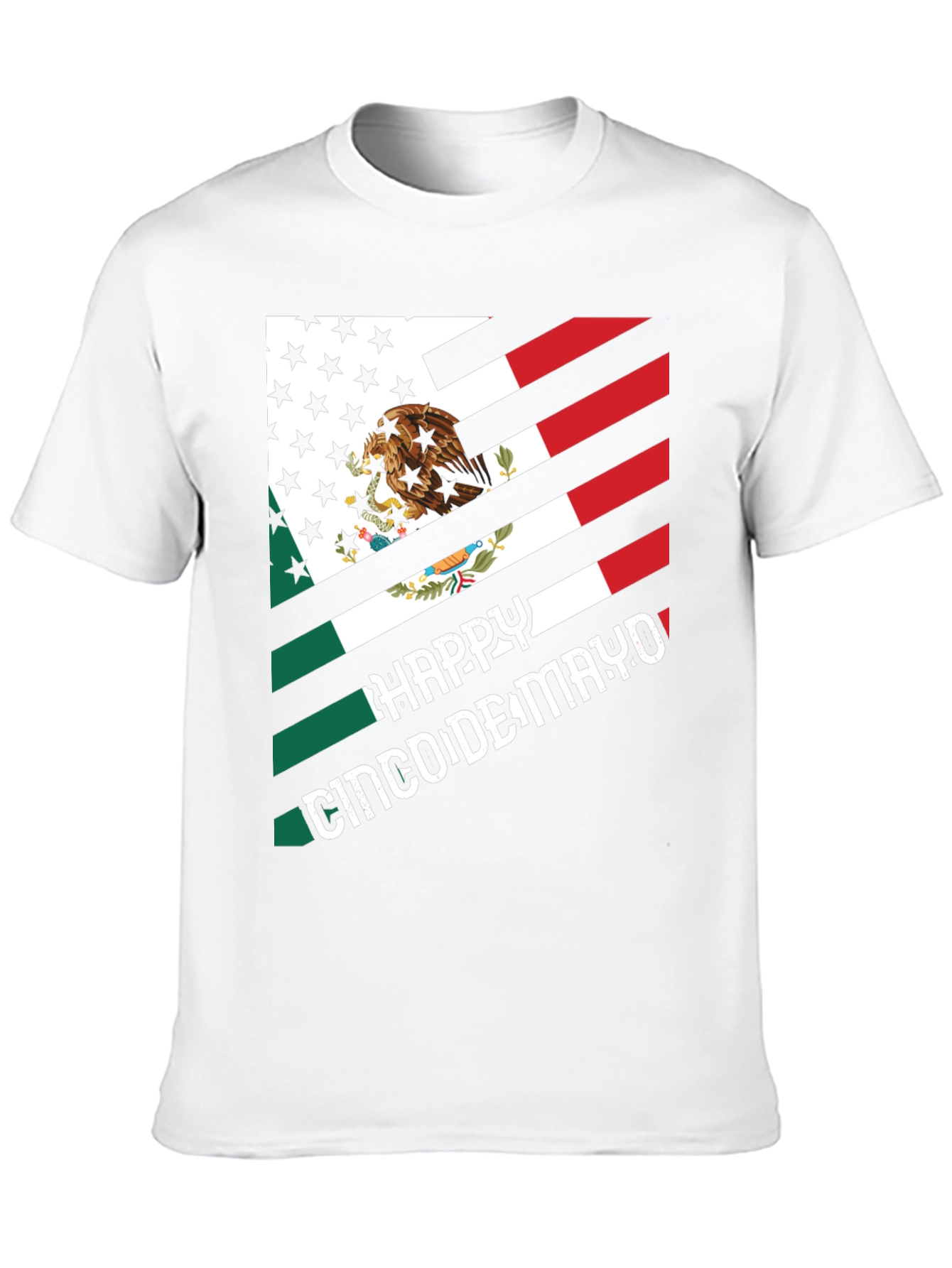 Cinco de Mayo USA-Mexico Flag T-Shirt