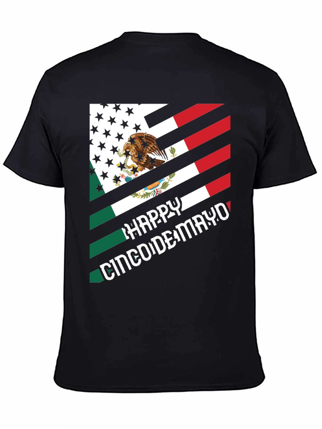 Cinco de Mayo USA-Mexico Flag T-Shirt