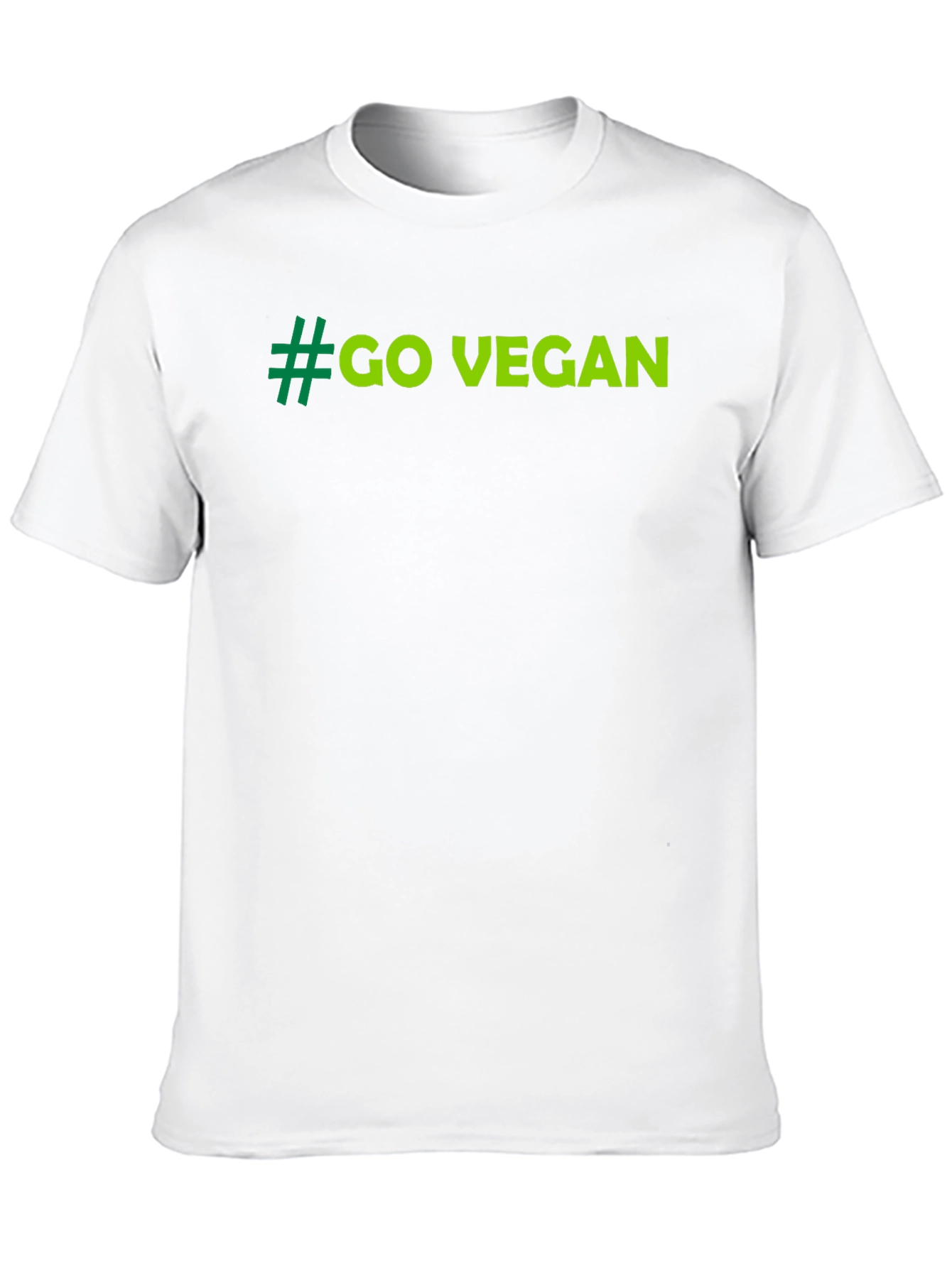 Go Vegan Tee - Black Cotton T-Shirt