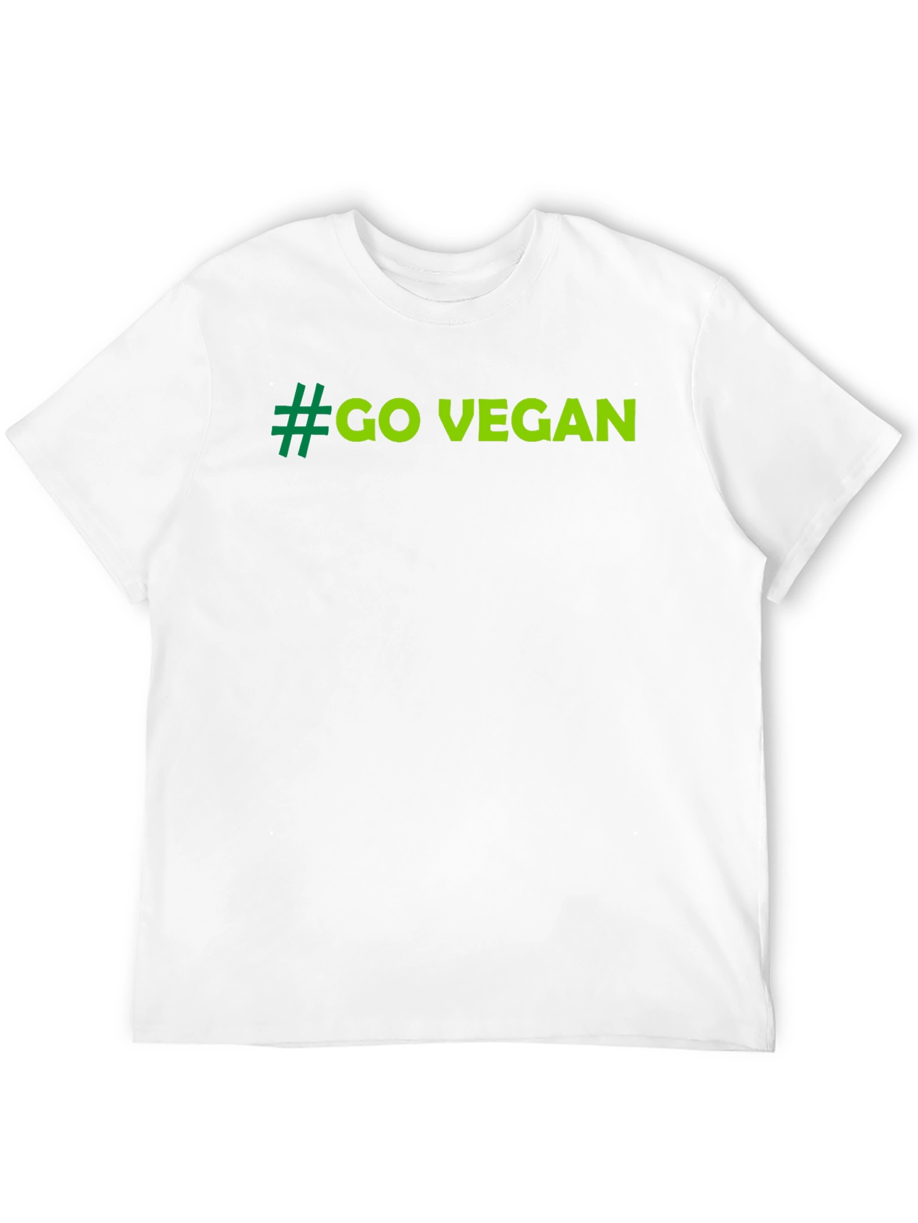 Go Vegan Tee - Black Cotton T-Shirt