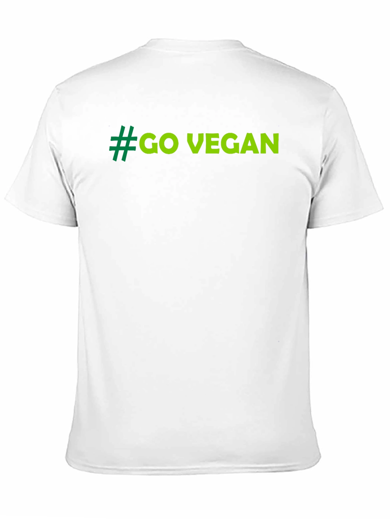 Go Vegan Tee - Black Cotton T-Shirt