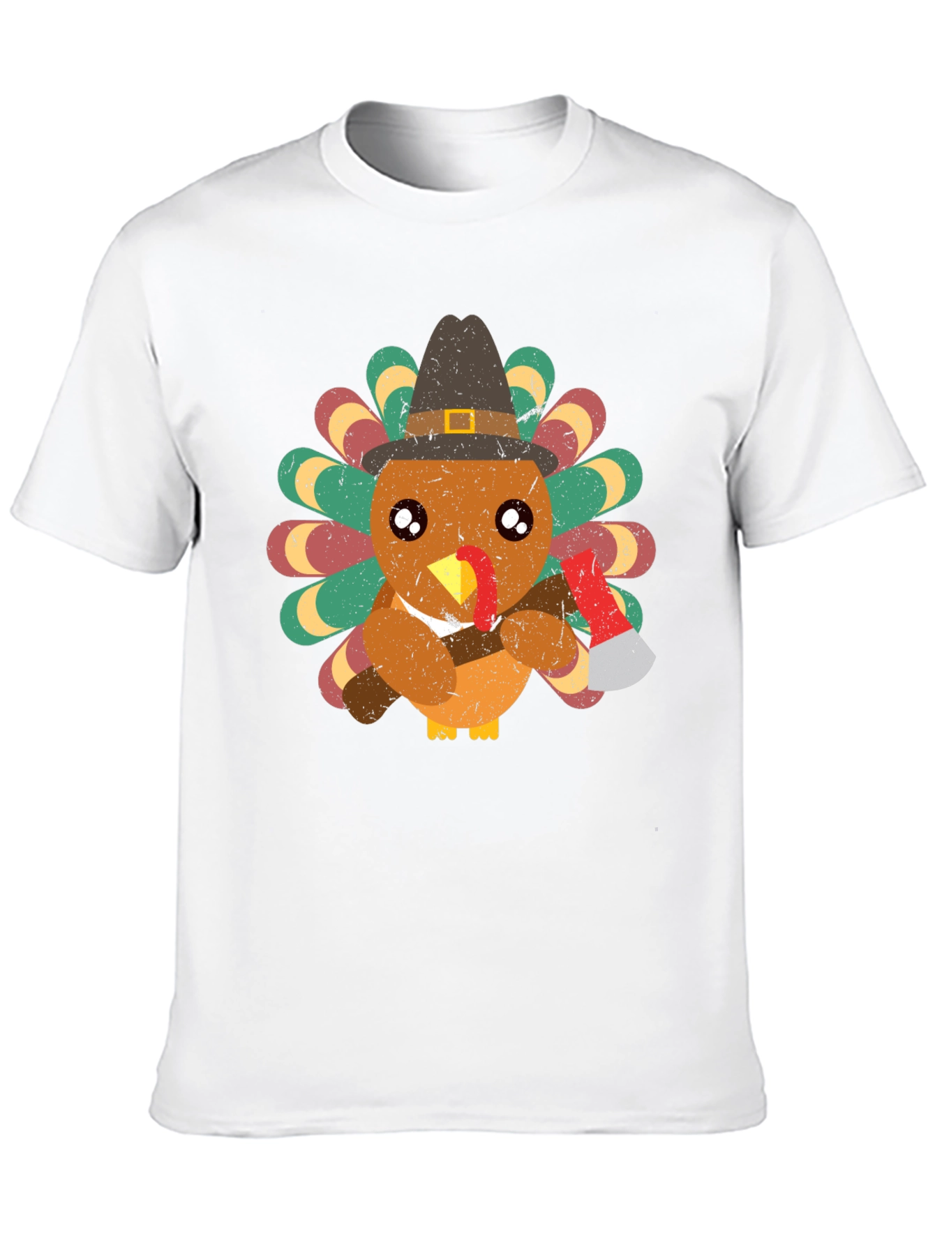 Turkey Axe T-Shirt Thanksgiving Holiday Funny Shirt