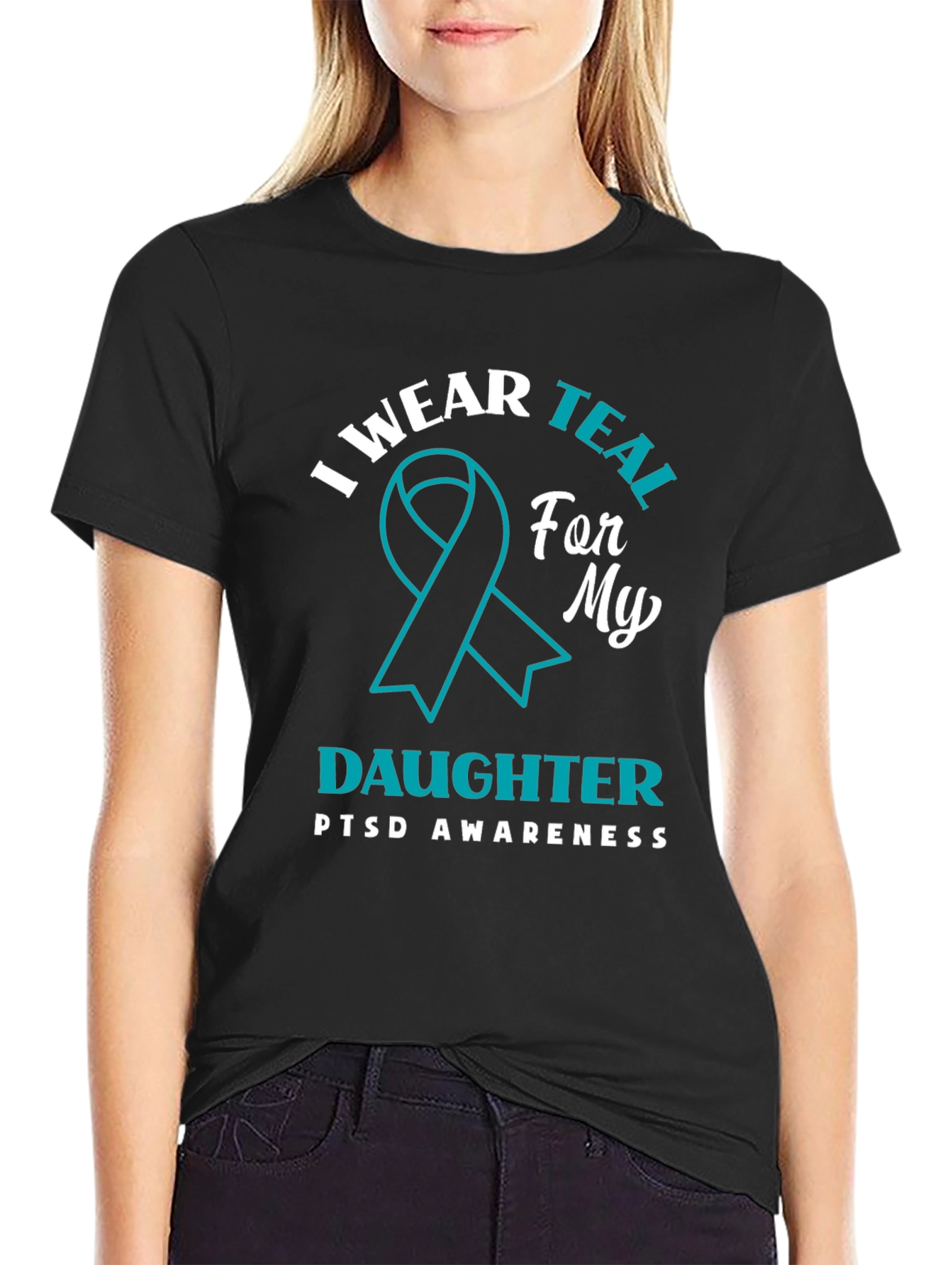 Teal PTSD Awareness Daughter T-Shirt