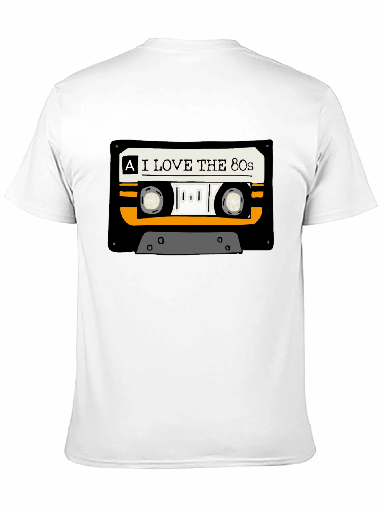 I Love The 80s Cassette Tape Black T-Shirt